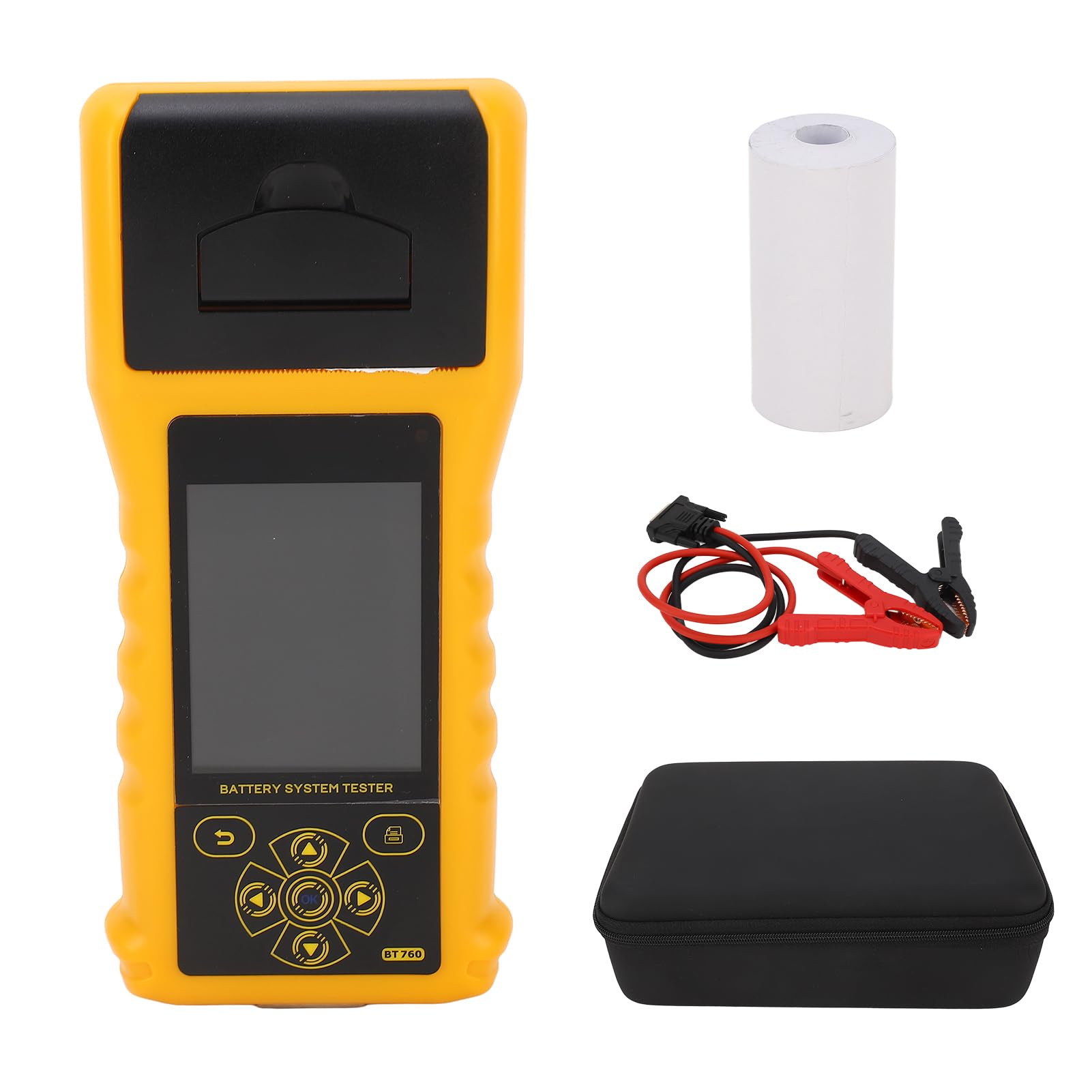 Automotive Digitale 12V Test con Stampante Tester Batteria Multilingue, Analizzatore di Ricarica Auto