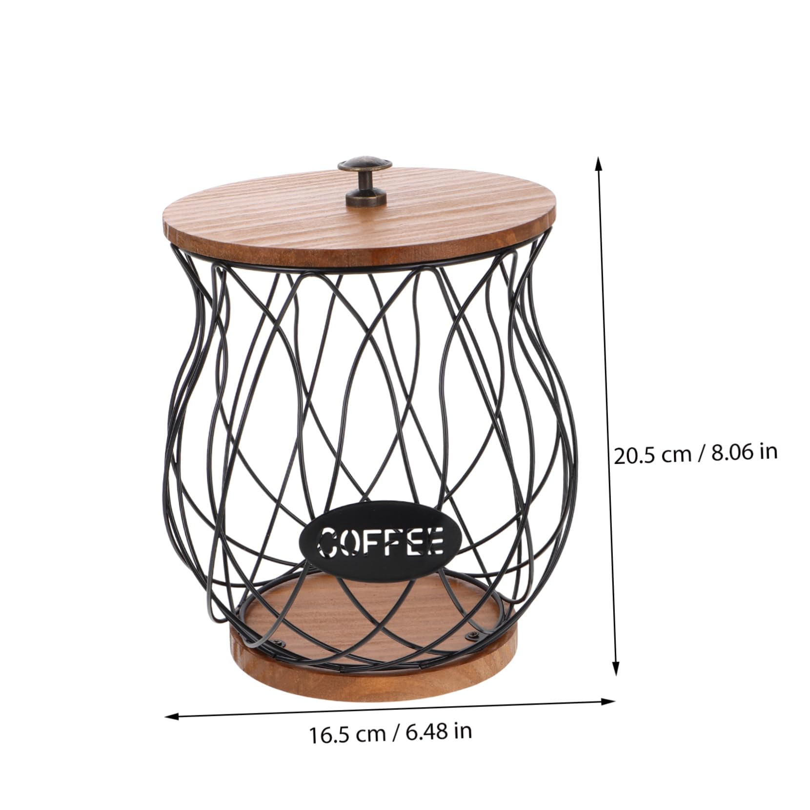 ABOOFAN Practical Coffee Capsules Holder Basket Elegant Storage Rack for Fruits and Snacks Stylish Kitchen Organizer for Countertop Decor Pineapple Design