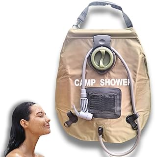 Solar Camping Shower Bag – 5 Gallon Portable Outdoor Shower, Heats Water...
