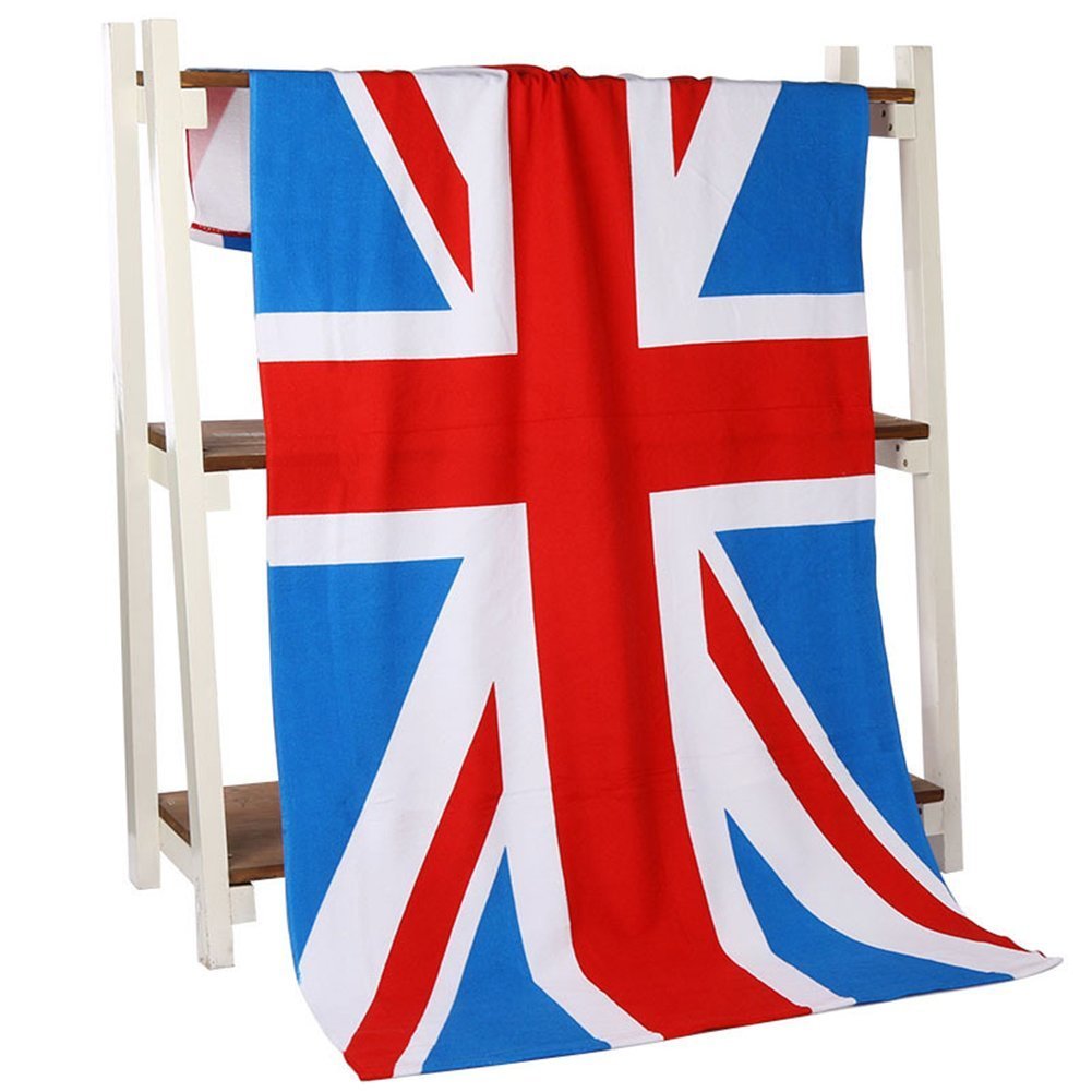 Ping Men's Uk Flag-736 Beach Towels Extra Large Bath Towel Microfibre 150 X 70Cm For And Wo Great For Swim Spa Travel Yoga Sunbed Cover Novelty Creative Design (United Kingdom Flag)