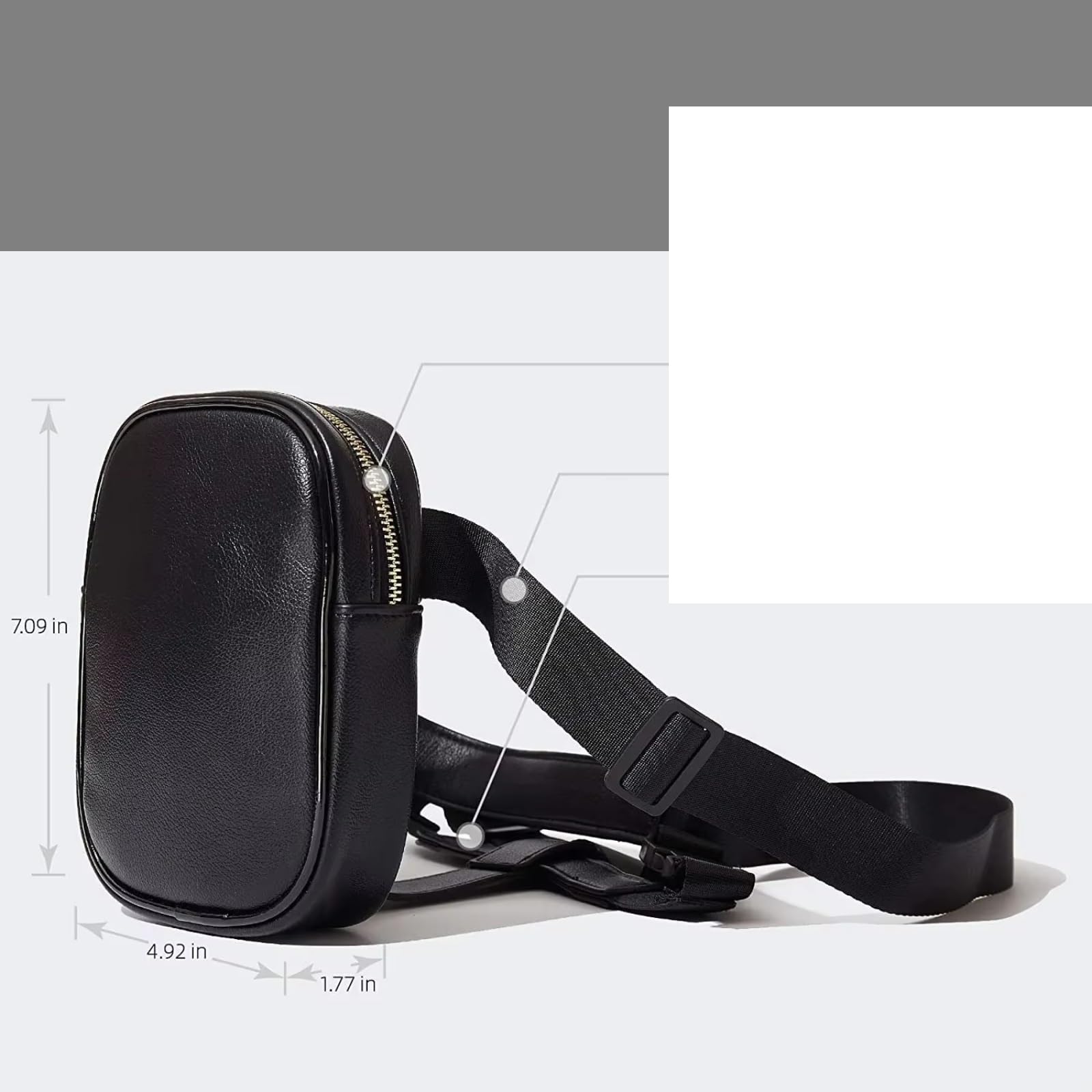 Borsa Frigo Per Cintura Da Gamba Nera Elegante E Alla Moda Universale Borse Per Viaggio Motociclette Trekking All'aperto Sacche Moto(Black)