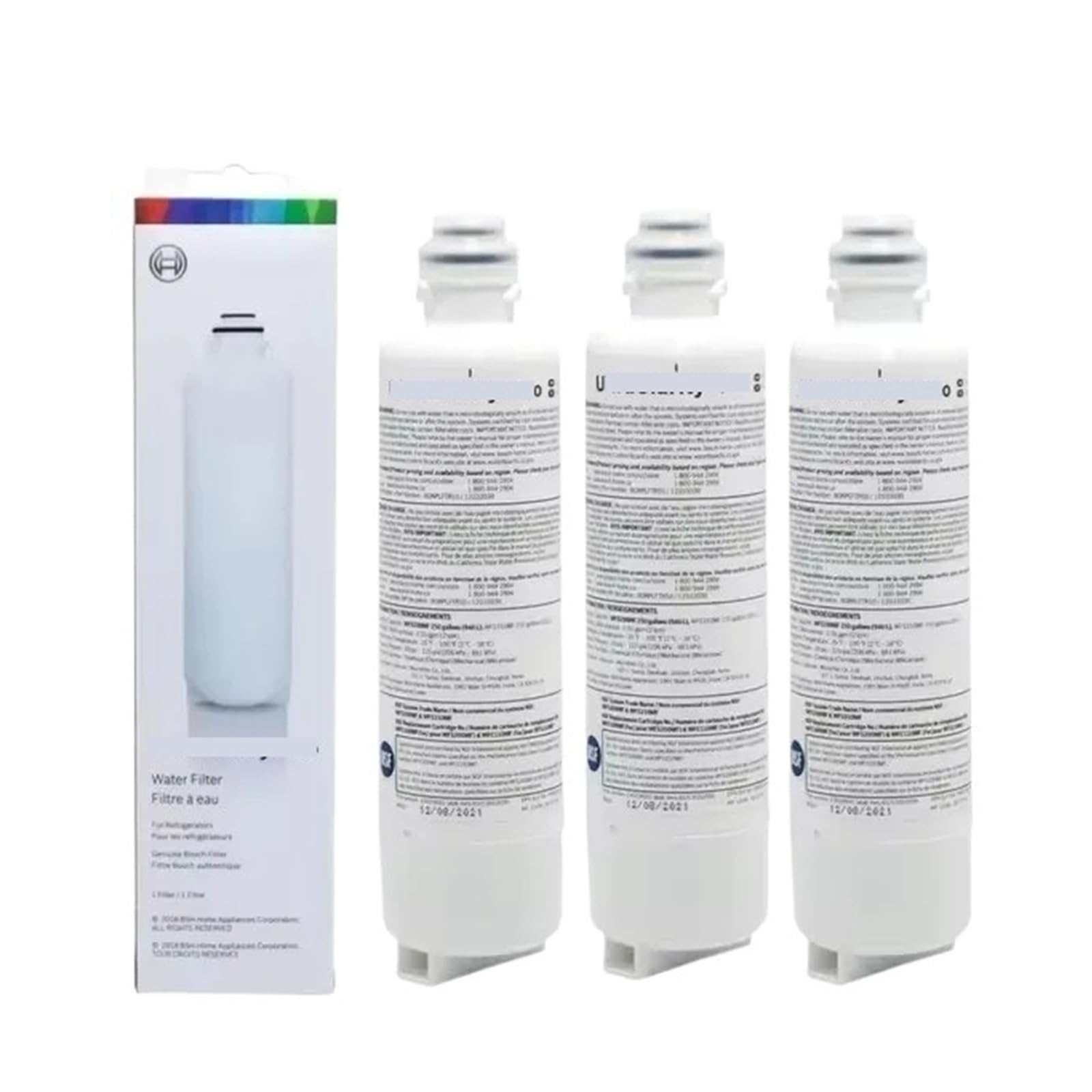 Reemplazo De Filtro De Agua For Refrigerador, Compatible con Bosch, UltraClarity Pro, BORPLFTR50, BORPLFTR55, RA450022, 12033030(3pcs)