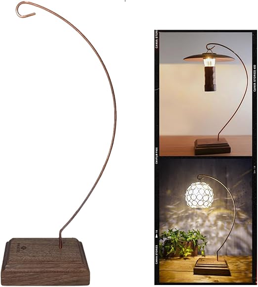 Amazon SWAG GEAR ランタンスタンド ウォールナット 銅 おしゃれ アウトドア&キャンプ (Semicircle半円形