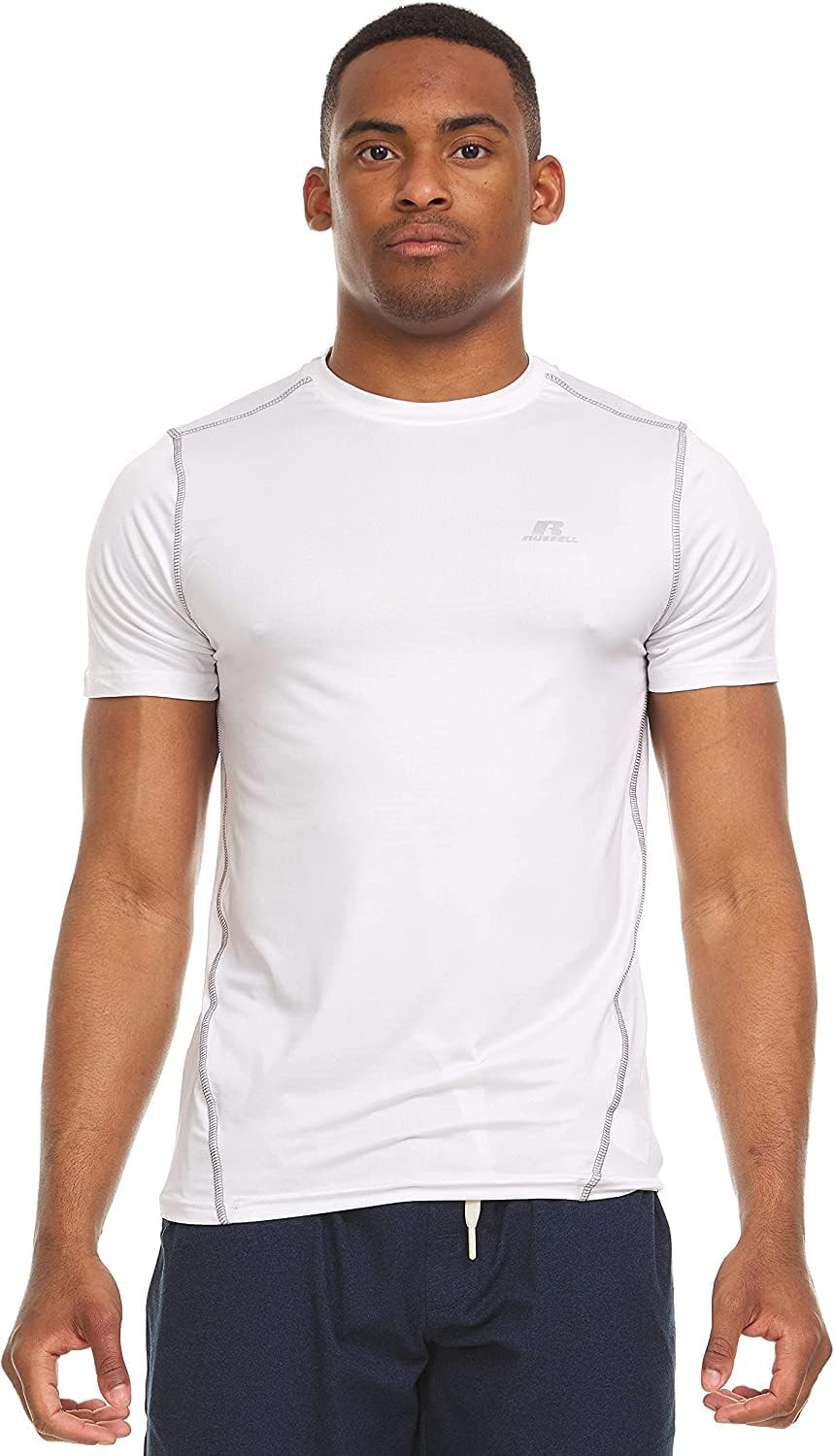 Russell Men's Active Athletic Fitted Not Tight Dri-Power Short Sleeve Performance T-Shirt for Gym, Running - Image 2