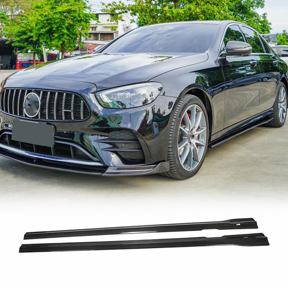 Amazon.com: W213 E63 Carbon Fiber Side Skirts for Mercedes-Benz E