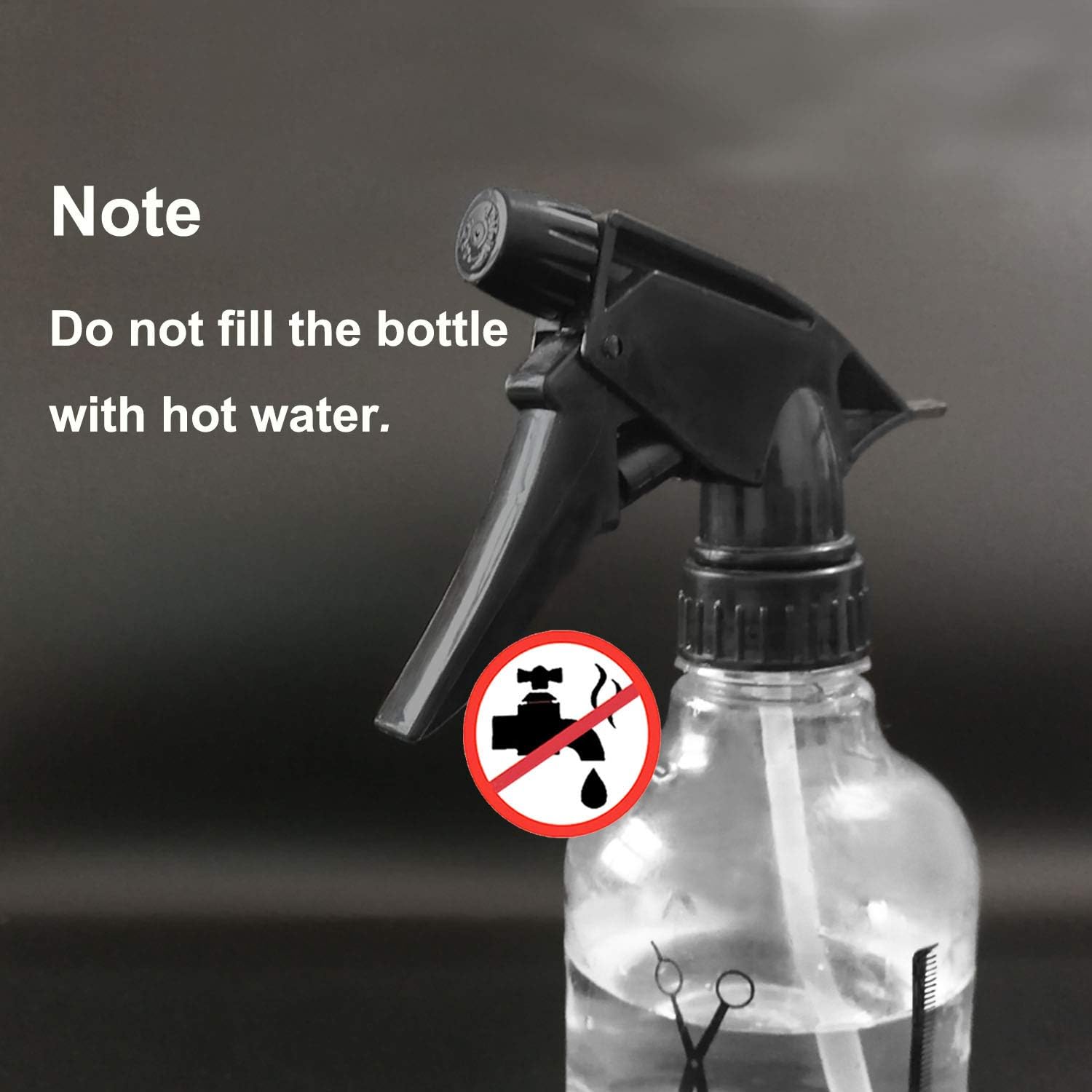 Mister Spray Bottle, 250ml Adjustable Spray Stora Container for