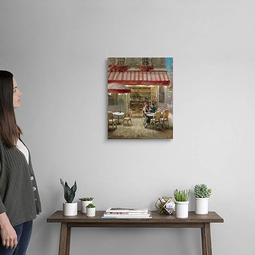 Miniatura 2 de Lienzo decorativo para pared, diseño de Paris Cafe II