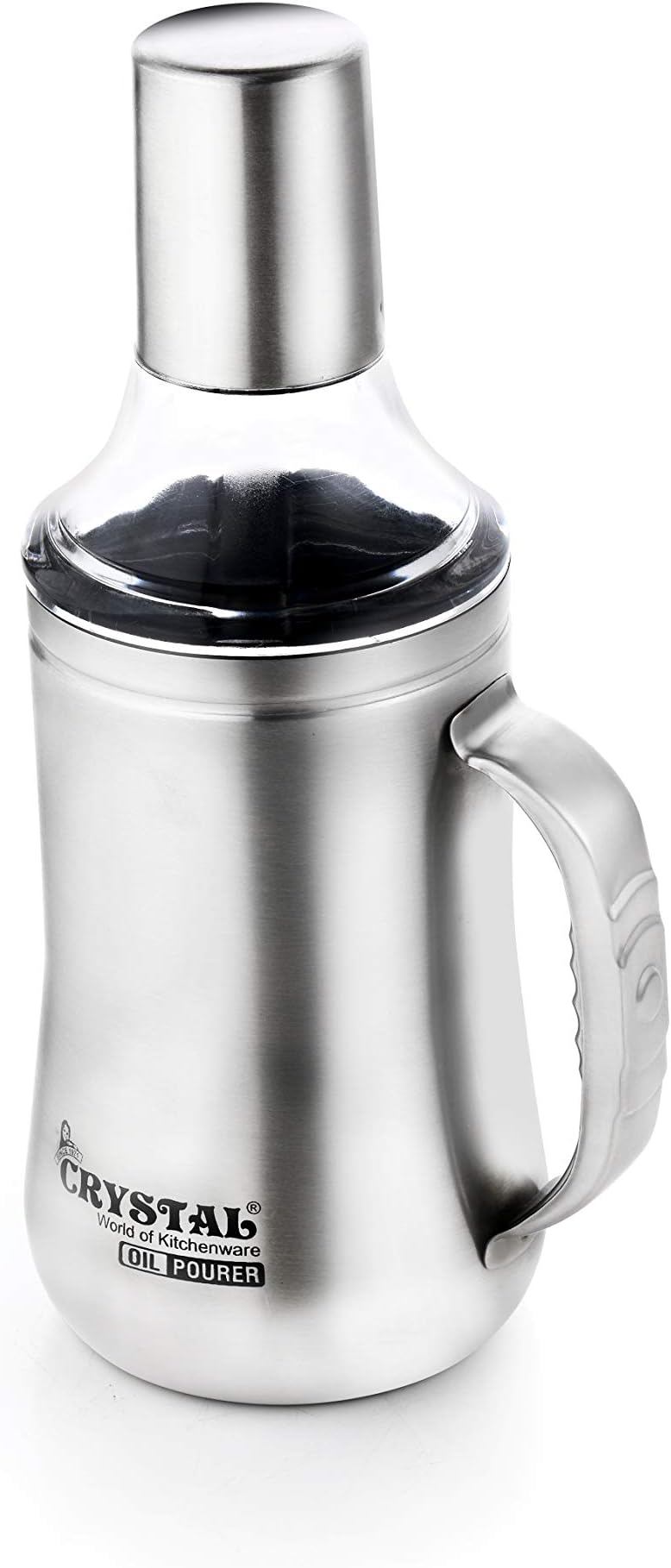 Crystal - COP-005 Stainless Steel Oil Pourer/Dispenser with Handle-1000 ml