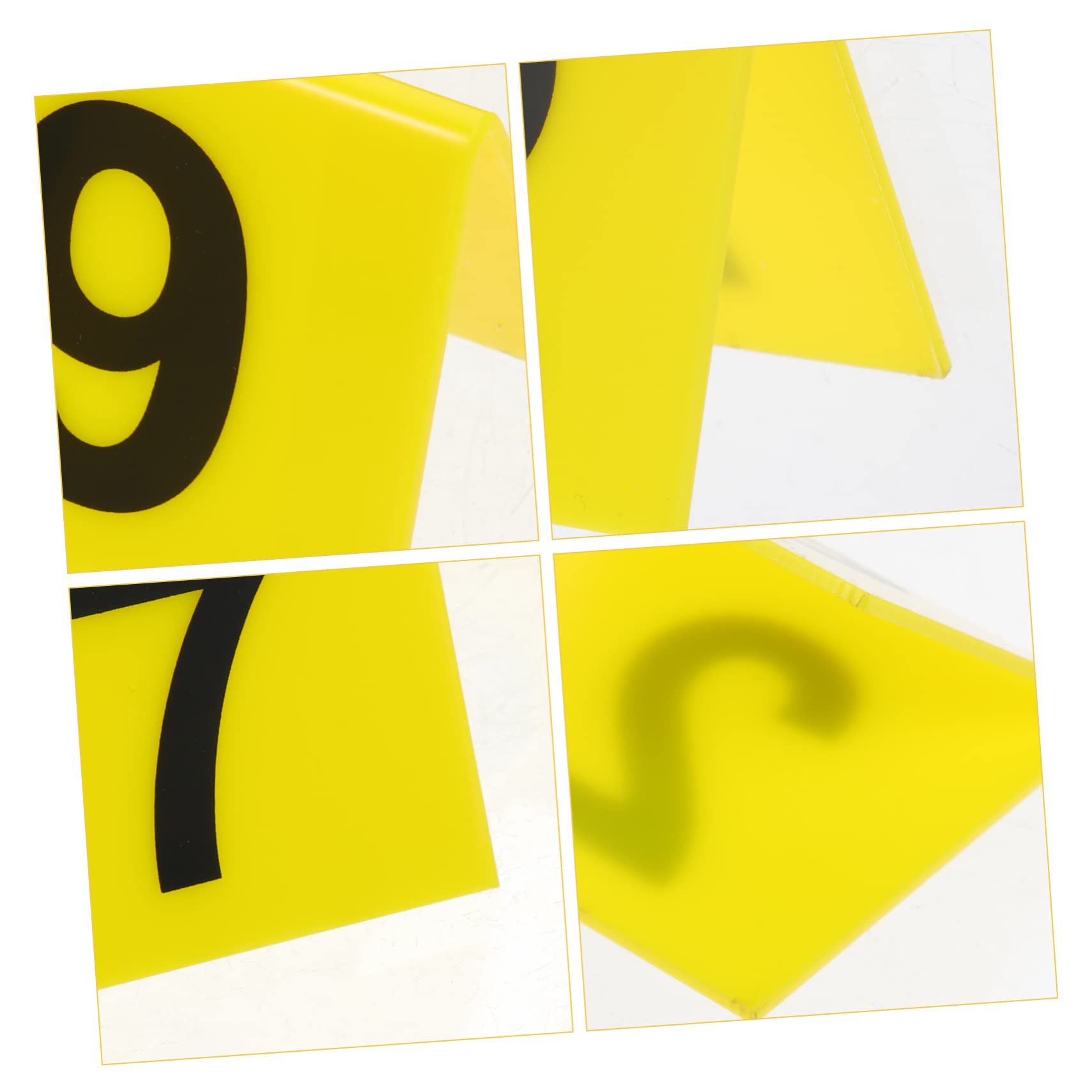 10Pièces Marqueurs Numériques Acrylique Réutilisables pour Restaurants Numéros de Table pour Événements Jeux et Fournitures de Fête Marqueurs de Table Pratiques