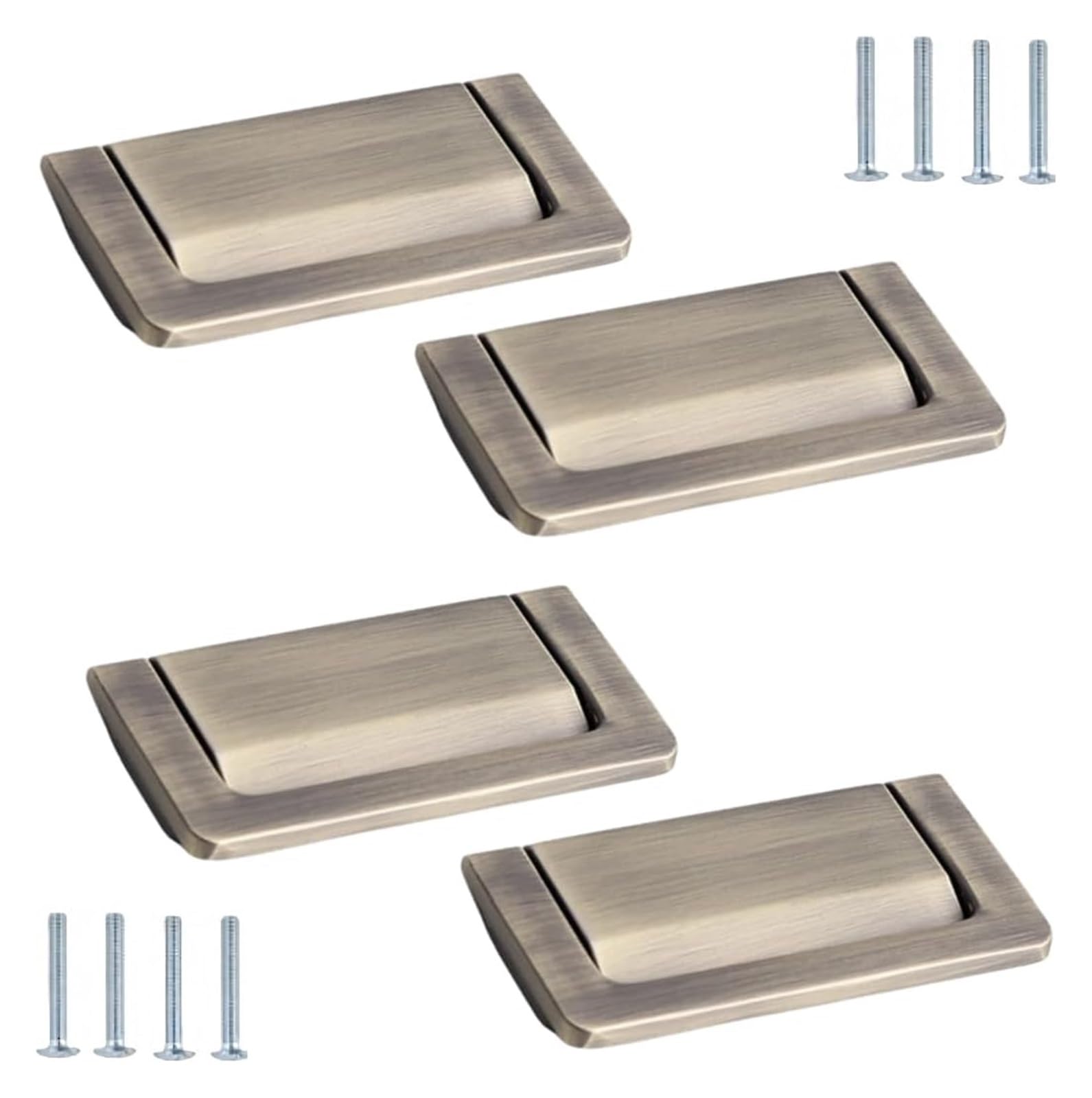 NLQCSXWEP Zinc Alloy Cabinet Bow Handle, Zinc Alloy Handles Blue 4 pcs for Cabinet Door Wardrobe(A-64mm)