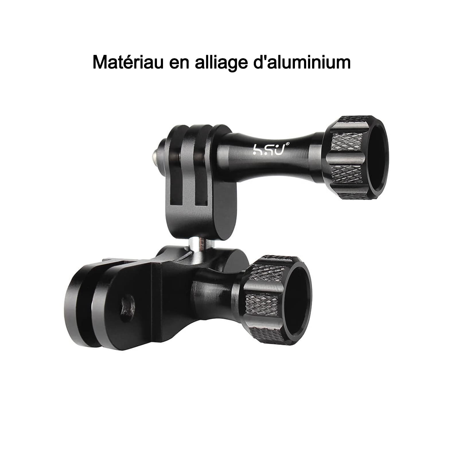 Bras Extension GoPro HSU Rotule 360° Aluminium - Fixation Caméra Action Hero 12/11/10