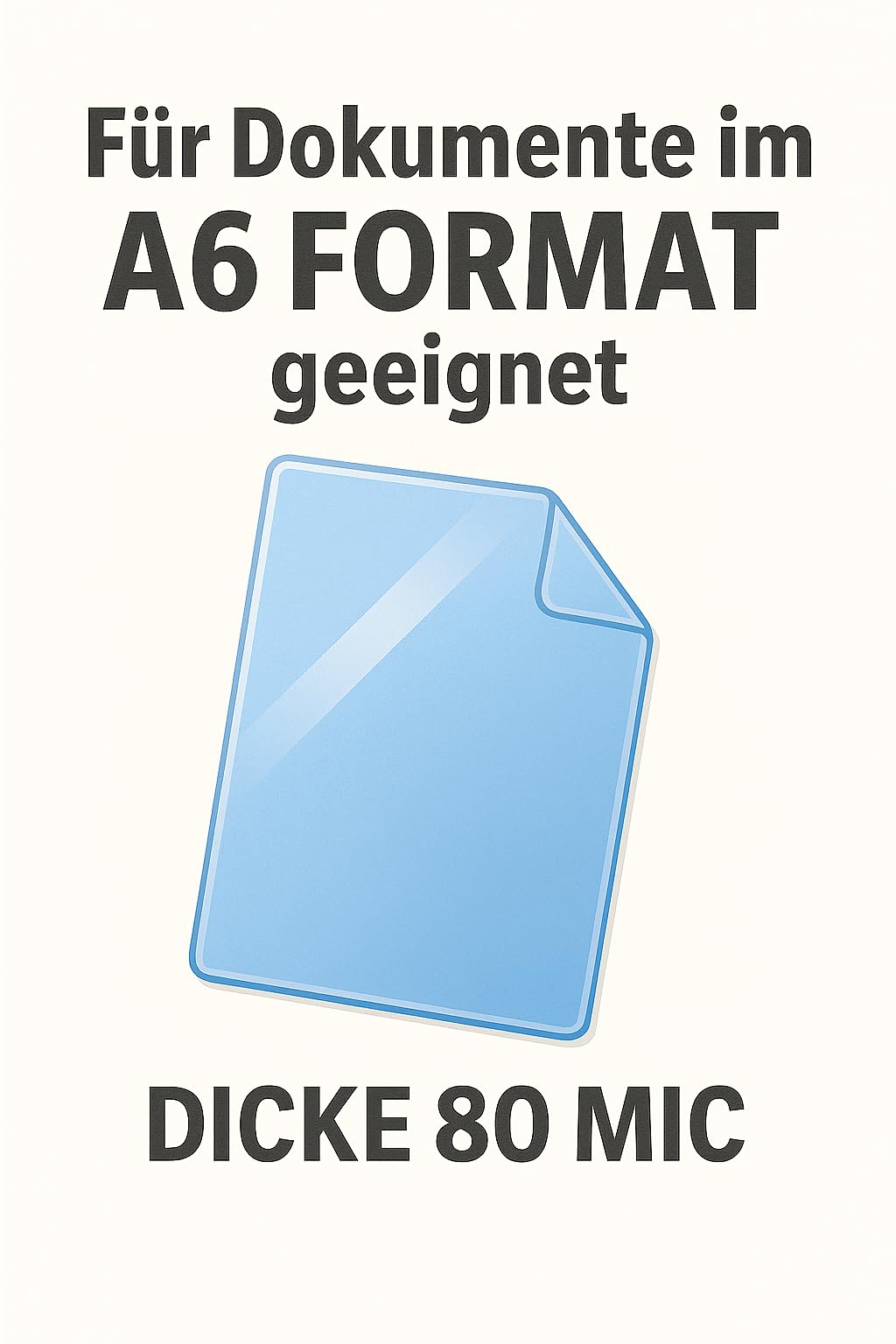 Peach Folie do laminowania A6-80 mic - 100 torebek - błyszczące - jakość premium dla najlepszych rezultatów laminowania - kompatybilne z urządzeniami wszystkich markowych producentów - PP580-04