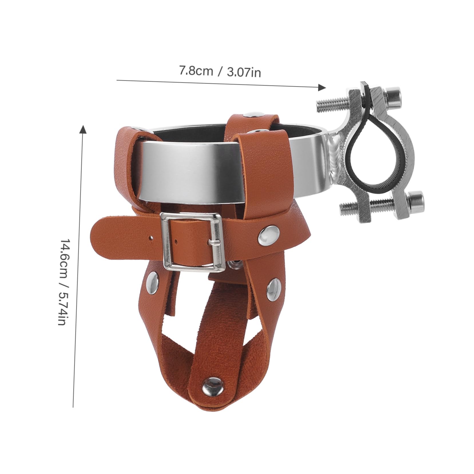 Yardwe 3sätze Vintage Pu Fahrrad Flaschenhalter Für Getränke Einstellbarer Fahrrad Wasserflaschenhalter Für Lenker Praktische Halterung Für Fahrräder Für Radfahrer Und