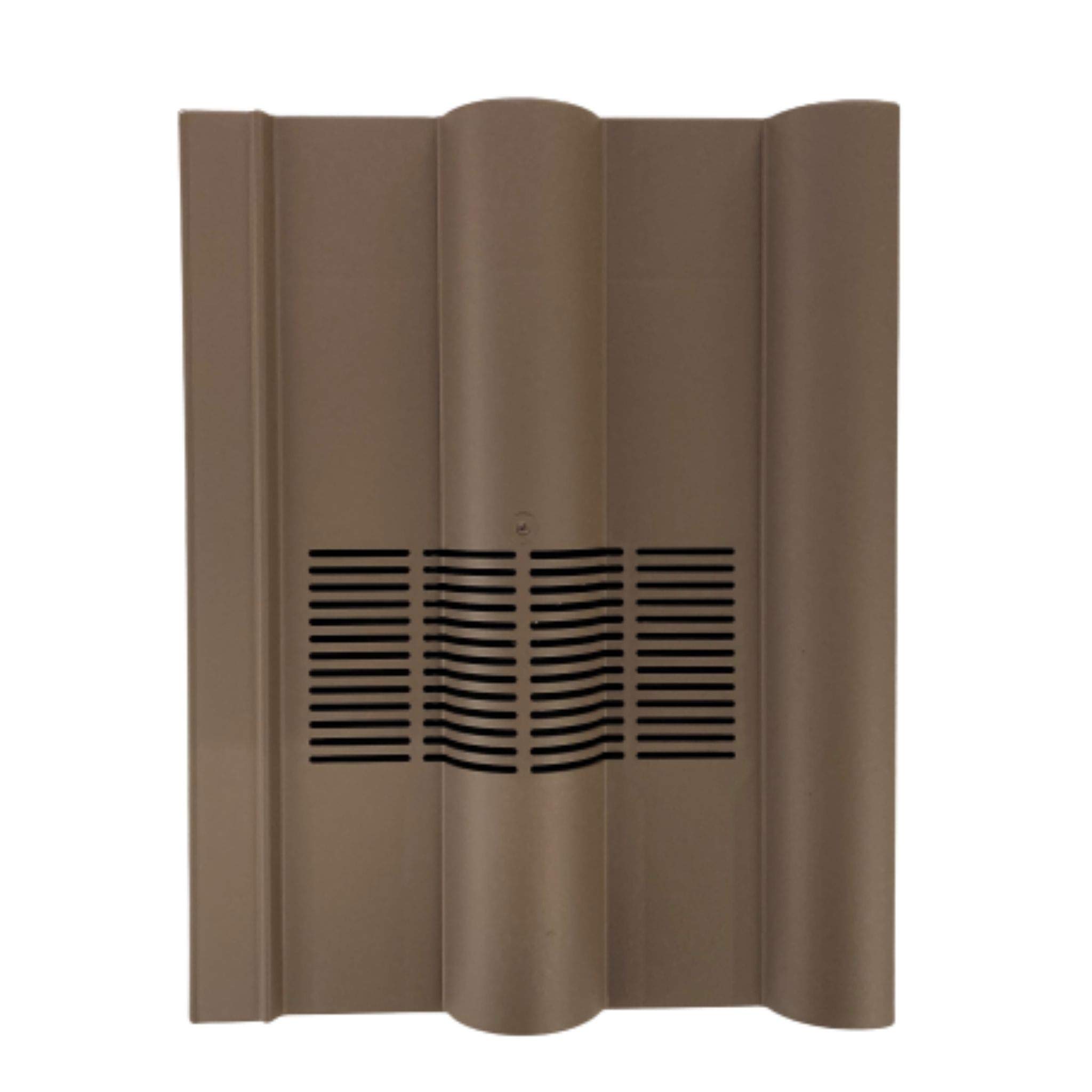 Beddoes Products Brown - Smooth Inline Double Roman Vent Tile For Roof Ventilation (Brown - Smooth)