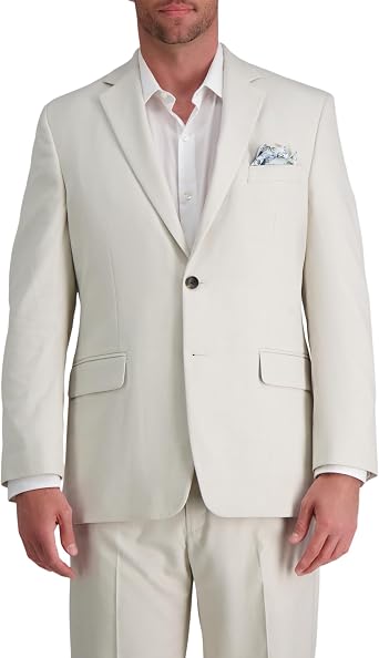 Haggar J.M Mens Premium Stretch Classic Fit Suit Separate Jacket Natural
