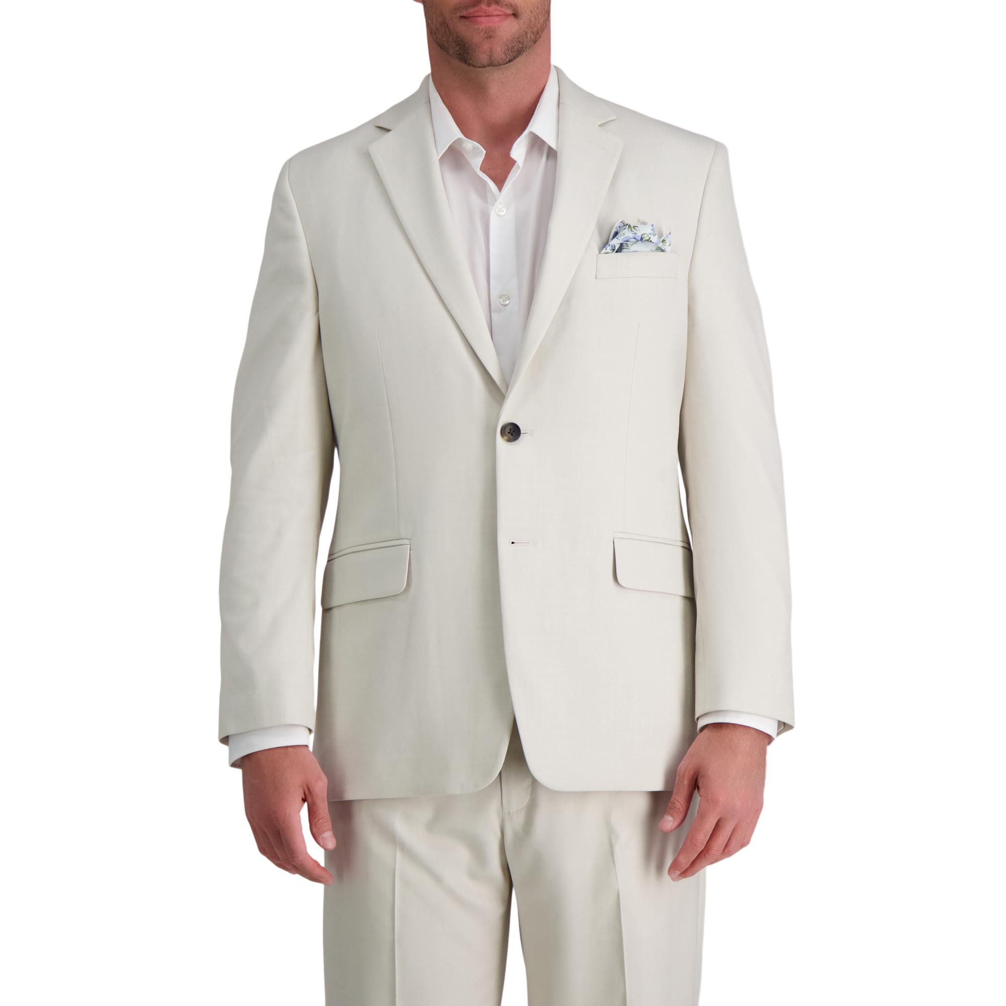 Haggar J.M Men's Premium Stretch Classic Fit Suit Separate Jacket Natural