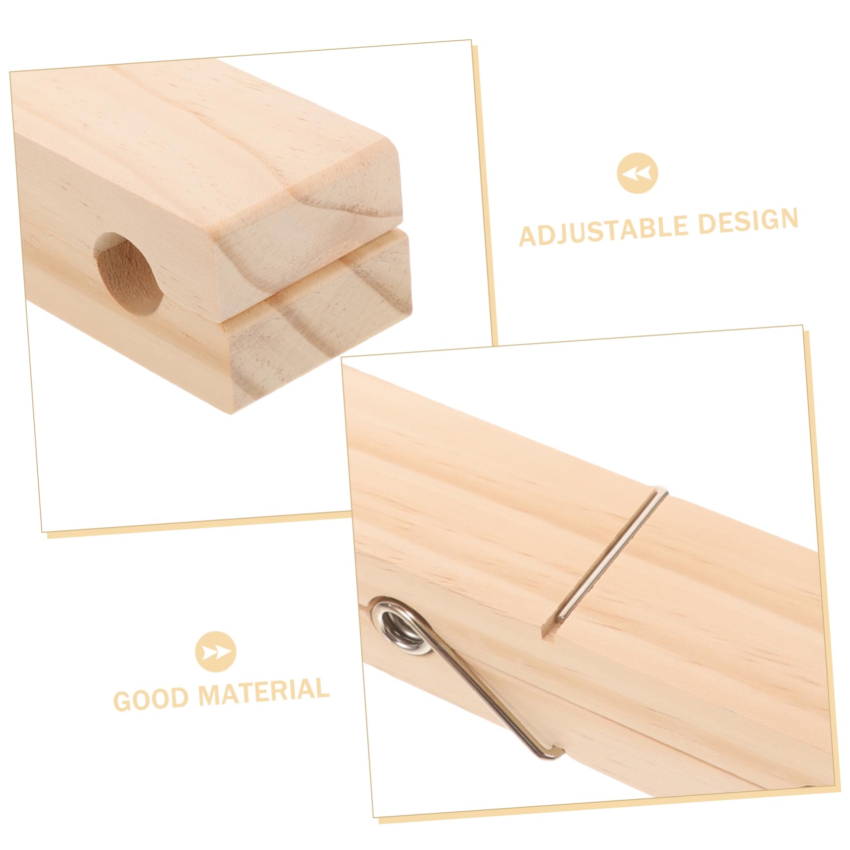 KOMBIUDA 3stücke Jumbo Holz Handtuchhalter Mit Starkem Griff Riesen Wäscheklammer Für Badezimmer Rutschfester Handtuchclip Zur Aufbewahrung Mehrerer Handtücher Leicht Und Tragbar Maße