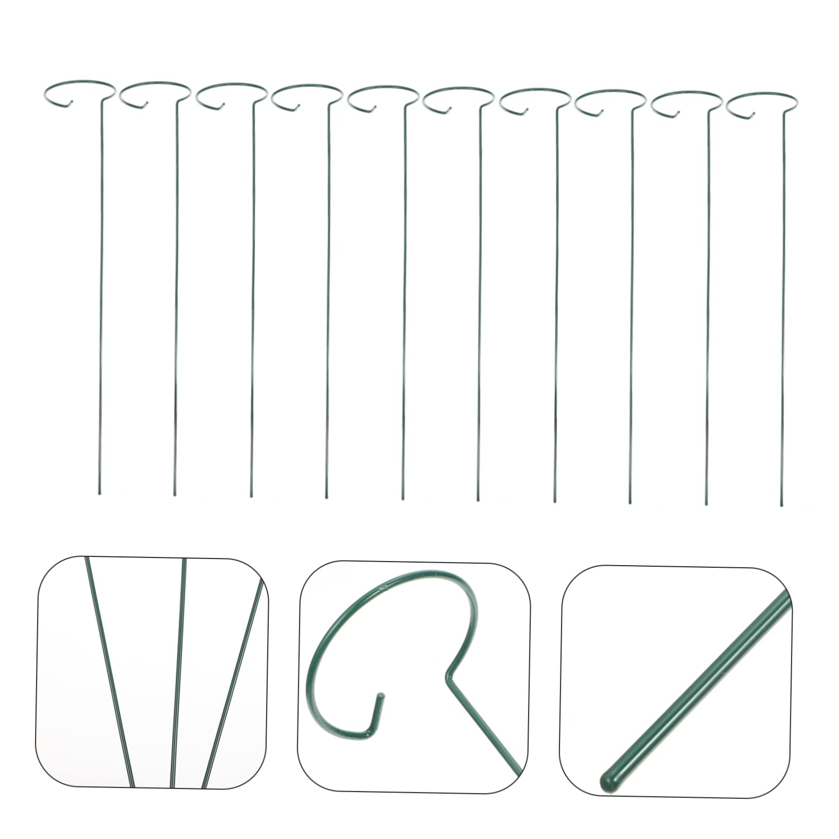 TOYANDONA 2 Ensembles Tuteurs De Plantes Supports pour Fleurs Et Plantes Grimpantes Cadres De Fixation pour Pots pour Jardin Équilibré Et Élégant 10 Pièces * 2