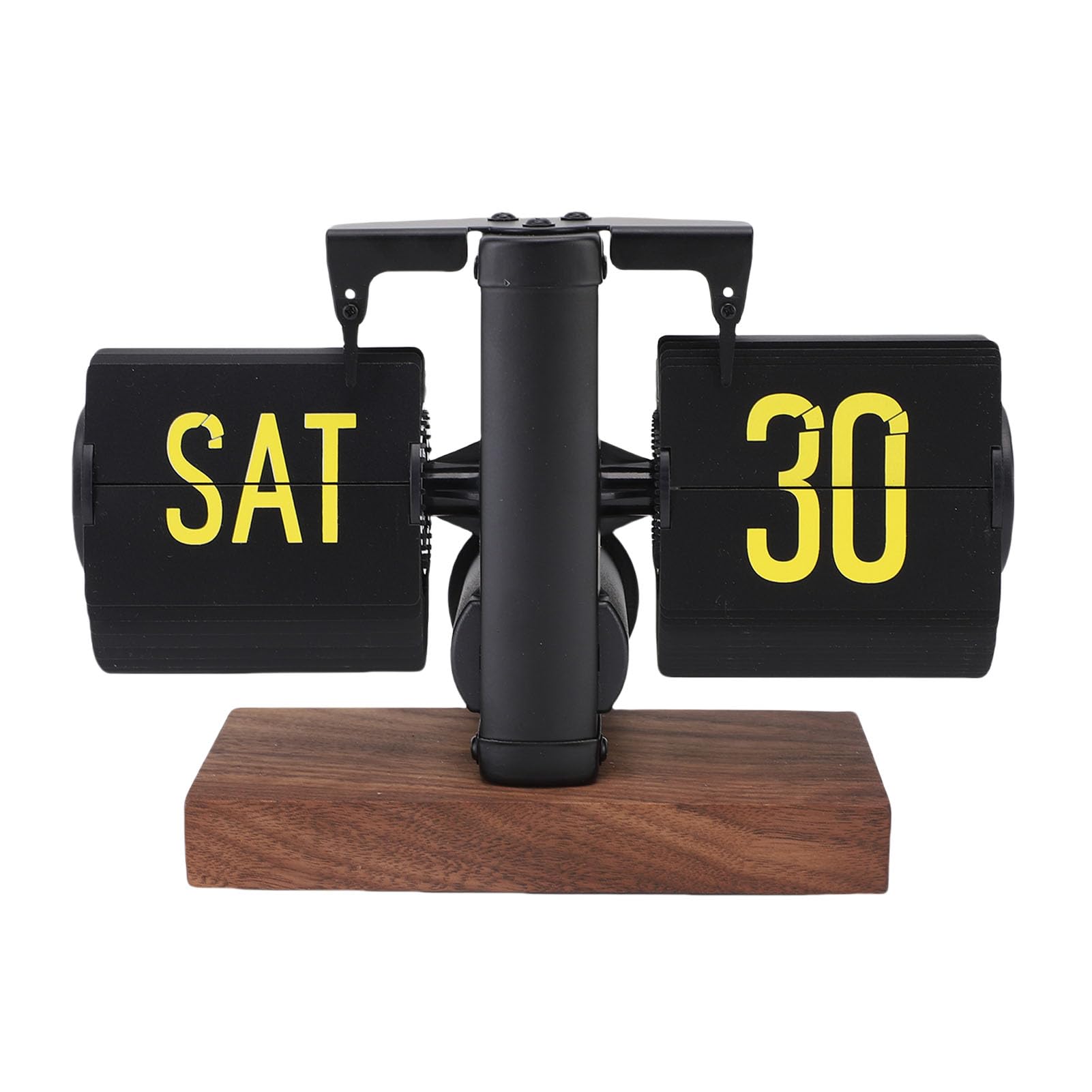 Acouto Orologio da Tavolo Digitale retrò con Calendario Orologio Meccanico Vintage con Grandi Numeri per L'arredamento Dell'home Office, da Tavolo con Vibrazione Automatica Alimentato a Batteria per