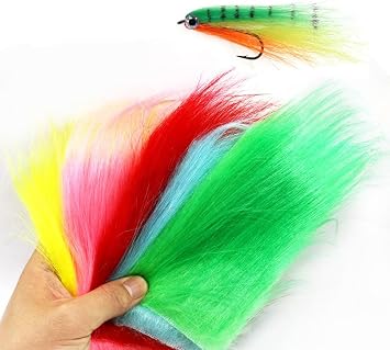 Pack of 1 Long Hair Craft Fur Synthetic Fiber Fly Tying Materials