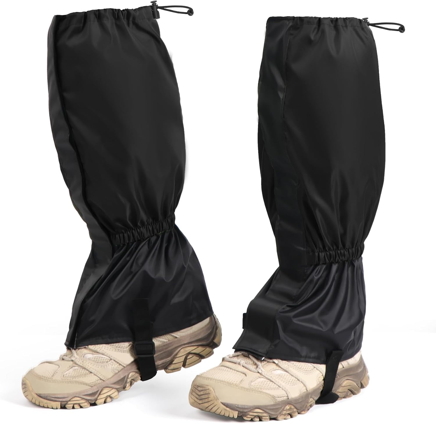 2 PCS Adjustable Leg Gaiters, Waterproof Hiking Gaiters, Snow Boot Gaiters, Ideal for Hiking Climbing Hunting Skiing 2 PCS Adjustable Leg Gaiters, Waterproof Hiking Gaiters, Snow Boot Gaiters, Ideal for Hiking Climbing Hunting Skiing