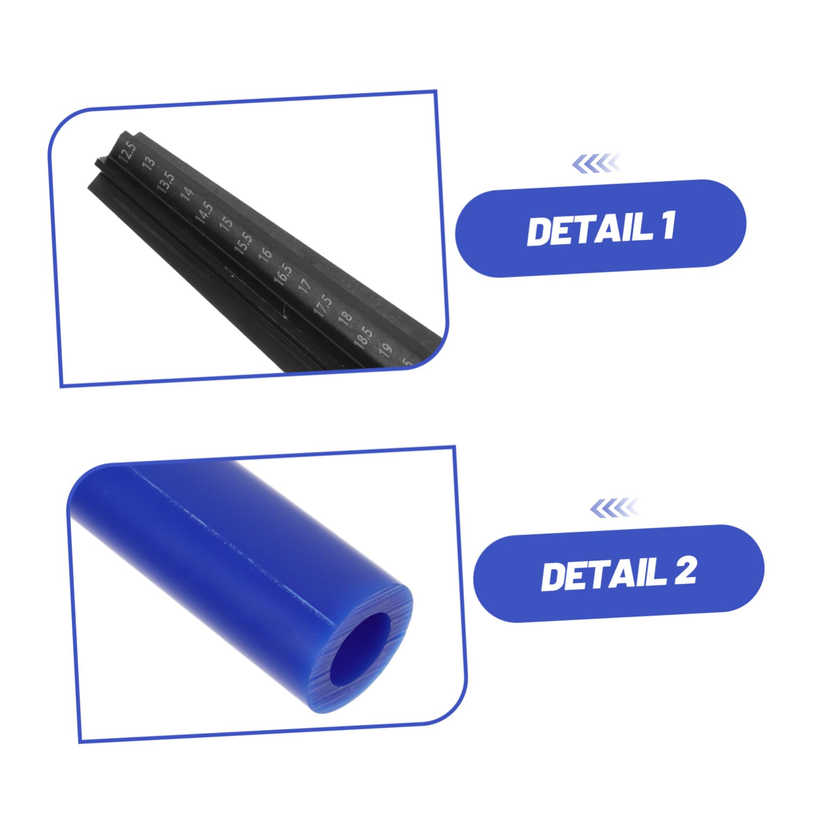 Set 7 Pezzi Tubi di Cera Blu per Intaglio Gioielli con Misuratore Anelli e Coltello per Stampi di Fusione Anelli Fai da Te per Creazione e Modellazione Artigianale