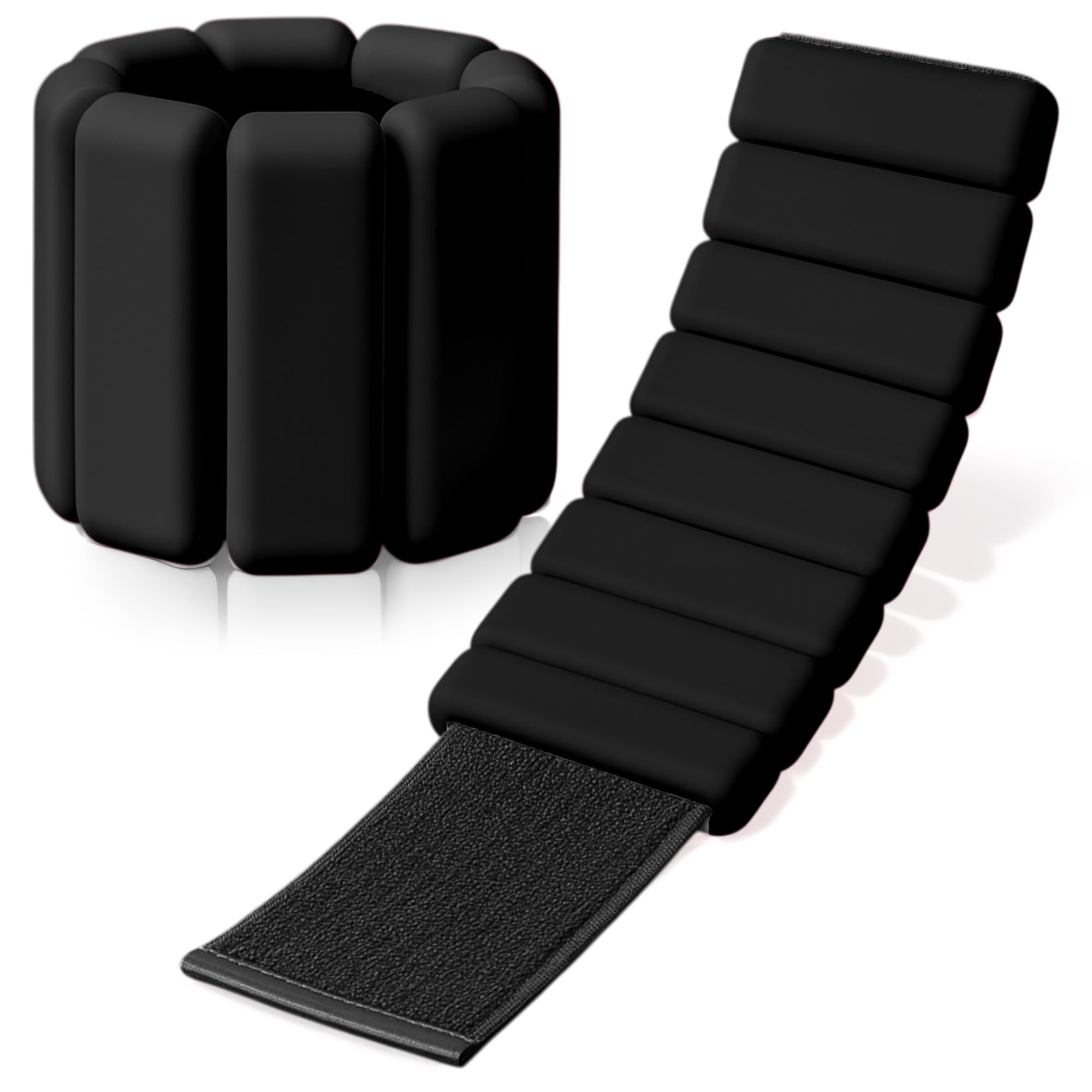 KK Ankle Weights Adjustable Silicone Water Proof Wrist Weights for Men and Women Premium Comfort for Fitness, Therapy & Home Workouts - Set of 2 x 0.5kg (Pair)