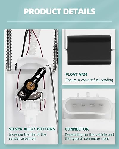 Miniatura 4 de SCITOO E8424M Bomba de combustible Montaje eléctrico apto para Volkswagen para b-eetle para Volkswagen 1999-2006 para Golf para Jetta para Bettle
