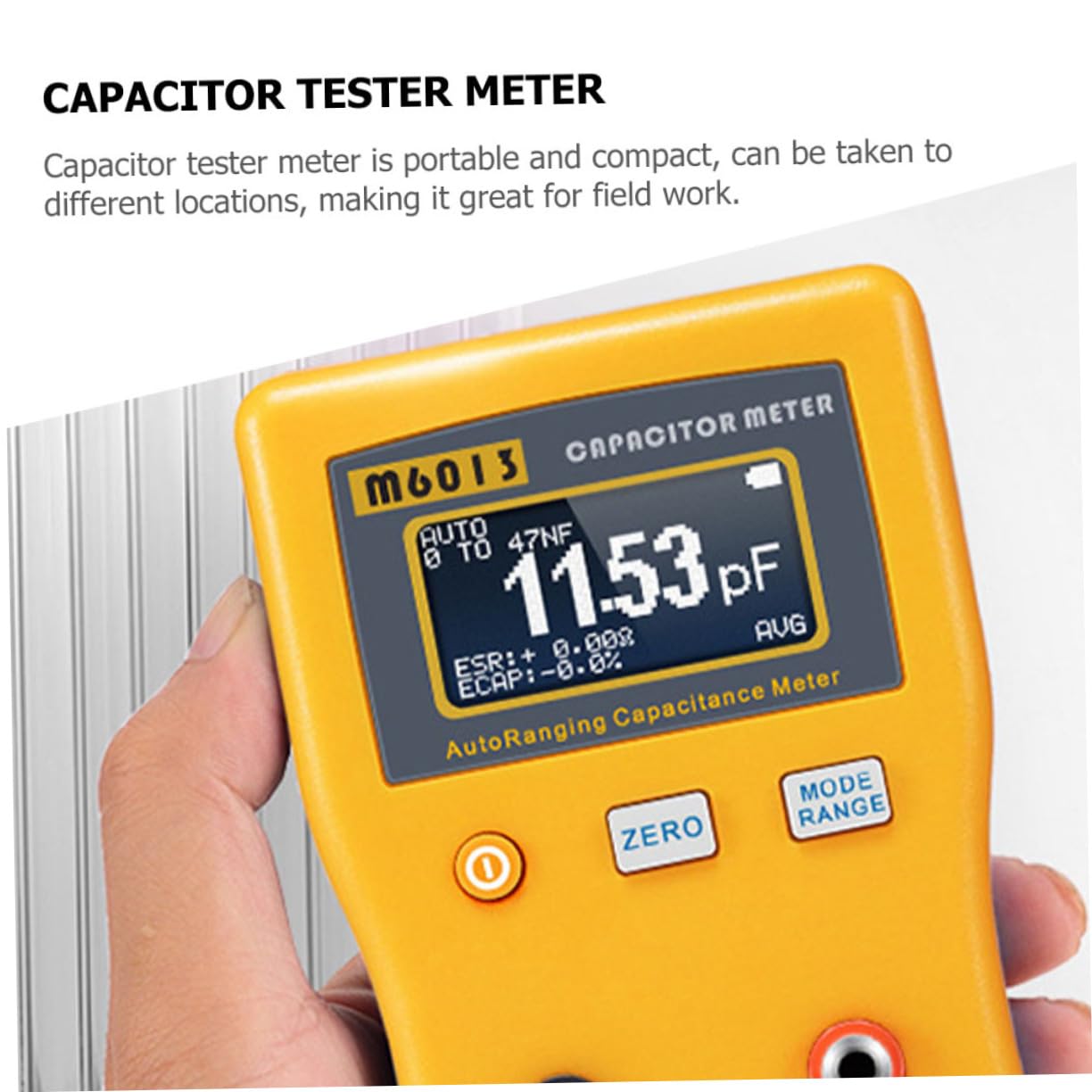 Tofficu 2 Stücke Tester Kondensator Digitale Automatische Elektrische Meter Tester Multimeter Auto Ranging Elektrische Tester Elektrische Multimeter Tester Kunststoff