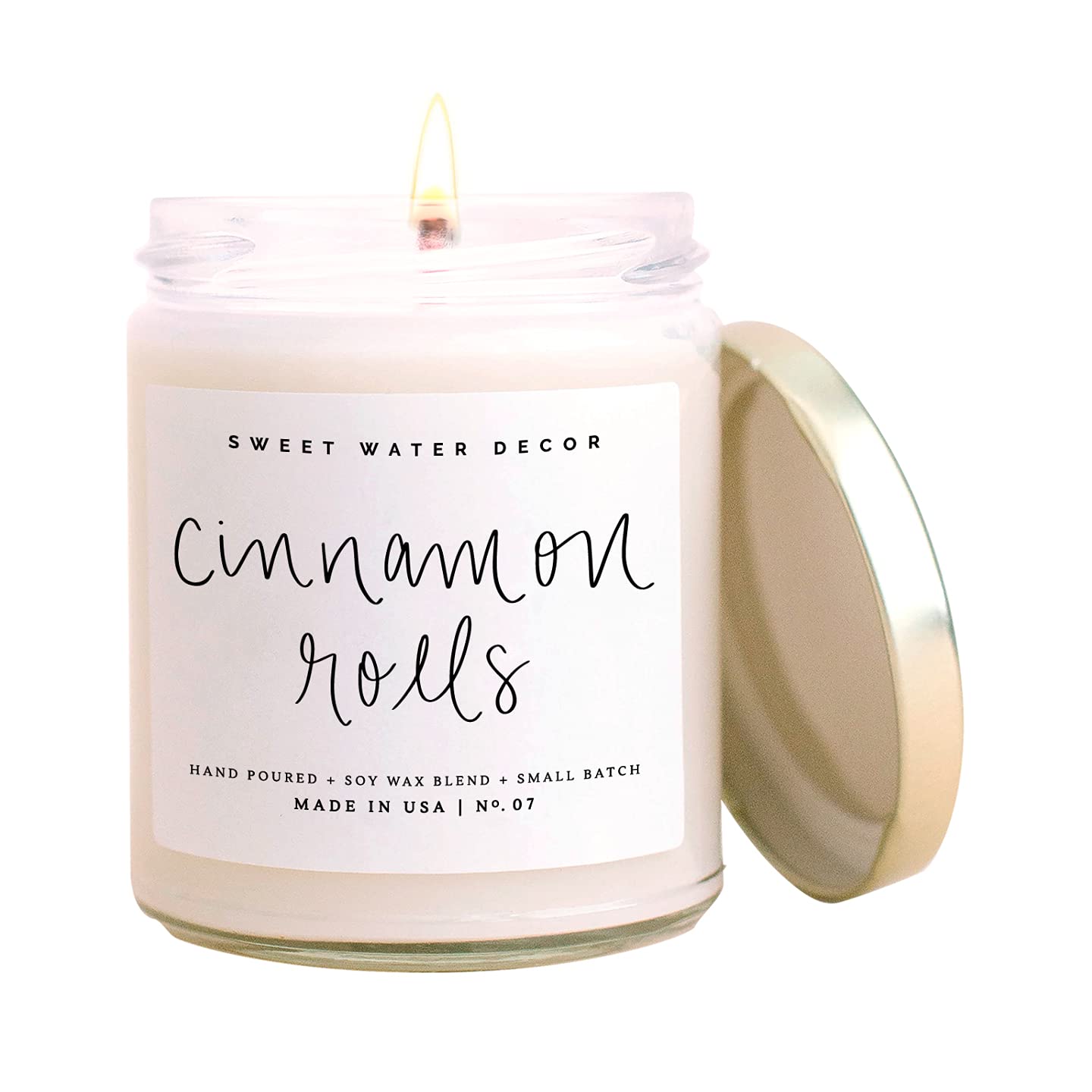 Sweet Water Decor Cinnamon Roll Candle Cinnamon Icing Buttery Past | amzdealz
