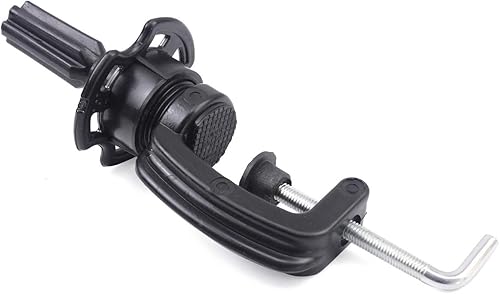 Miniatura 3 de EERYA Paquete de 2 soportes de abrazadera para peluca de cosmetología, maniquí de entrenamiento, cabeza de maniquí de peluca, cabeza de maniquí