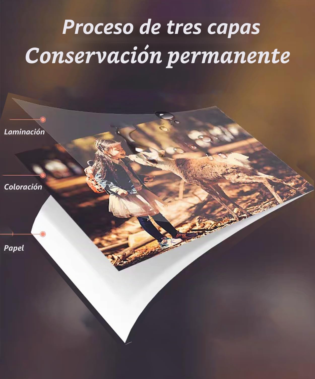 Yoton Papel Fotográfico Brillante, Papel Fotográfico Color Vivo 6" x 4", Contiene 54 Fotográfico y 1 Cartucho, para Impresora Fotográfica YP01