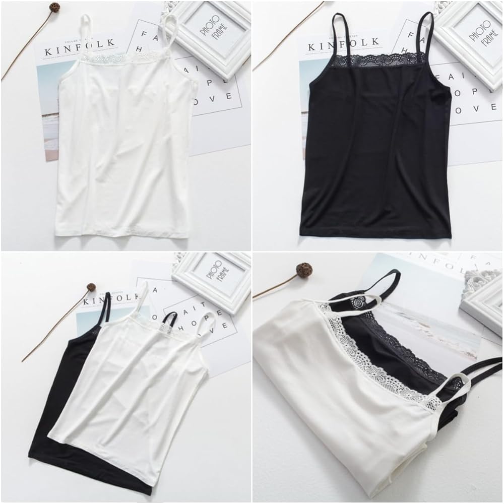 KenKen wicked weasel 白レースキャミ黒キャミ2点 KenKen wicked weasel 白レースキャミ黒キャミ2点 Amazon