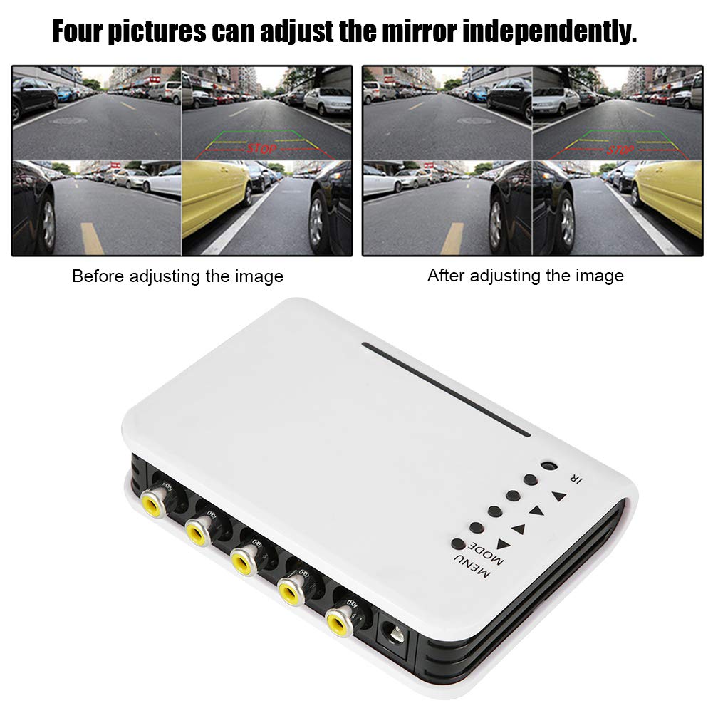 Divisor cuádruple de vídeo CCTV Función de Apagado de Memoria Divisor de Pantalla con Adaptador Bnc (se requieren Instrucciones en inglés para enviarlas)