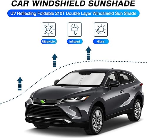 Miniatura 86 de KUST Parasol para parabrisas para Ford Fusion 2013-2020 2021, accesorios para ventana, protector de visera solar, plegable, bloquea los rayos UV