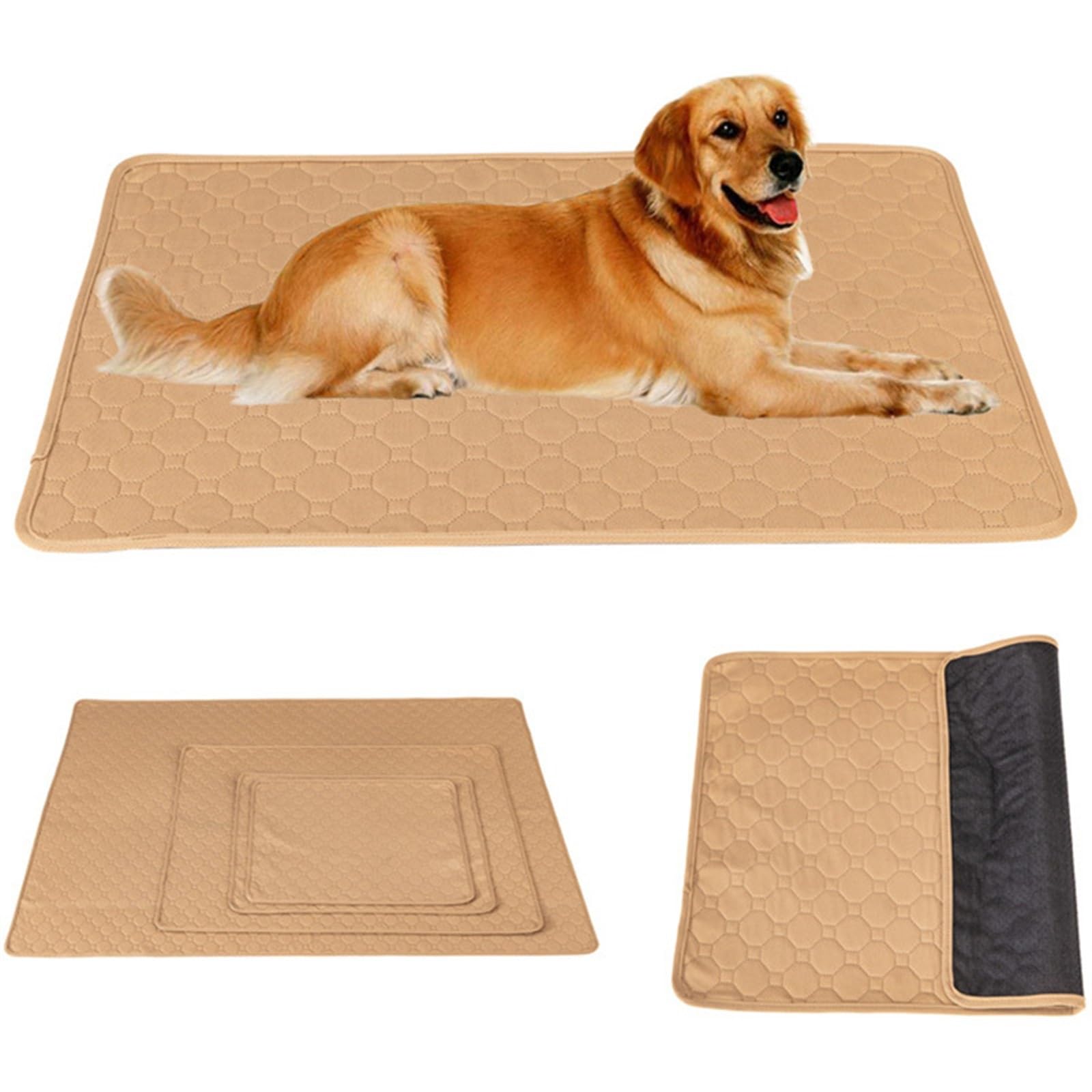 Tapis de Propreté Jetables Washable Reusable Dog Pet Diaper Mat Waterproof Training Pad Urine Absorbent Environment Protect Car Seat Cover Tapis de Propreté Réutilisables(GR�,XL 150x90cm)