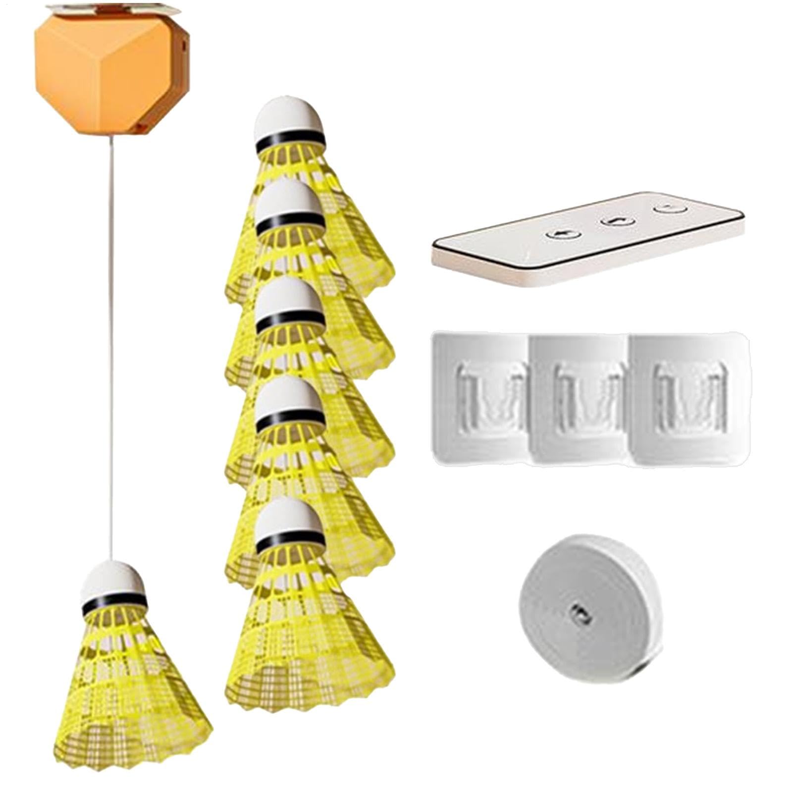 Bádminton de rebote automático entrenador portátil un jugador 6 bolas práctica en casa