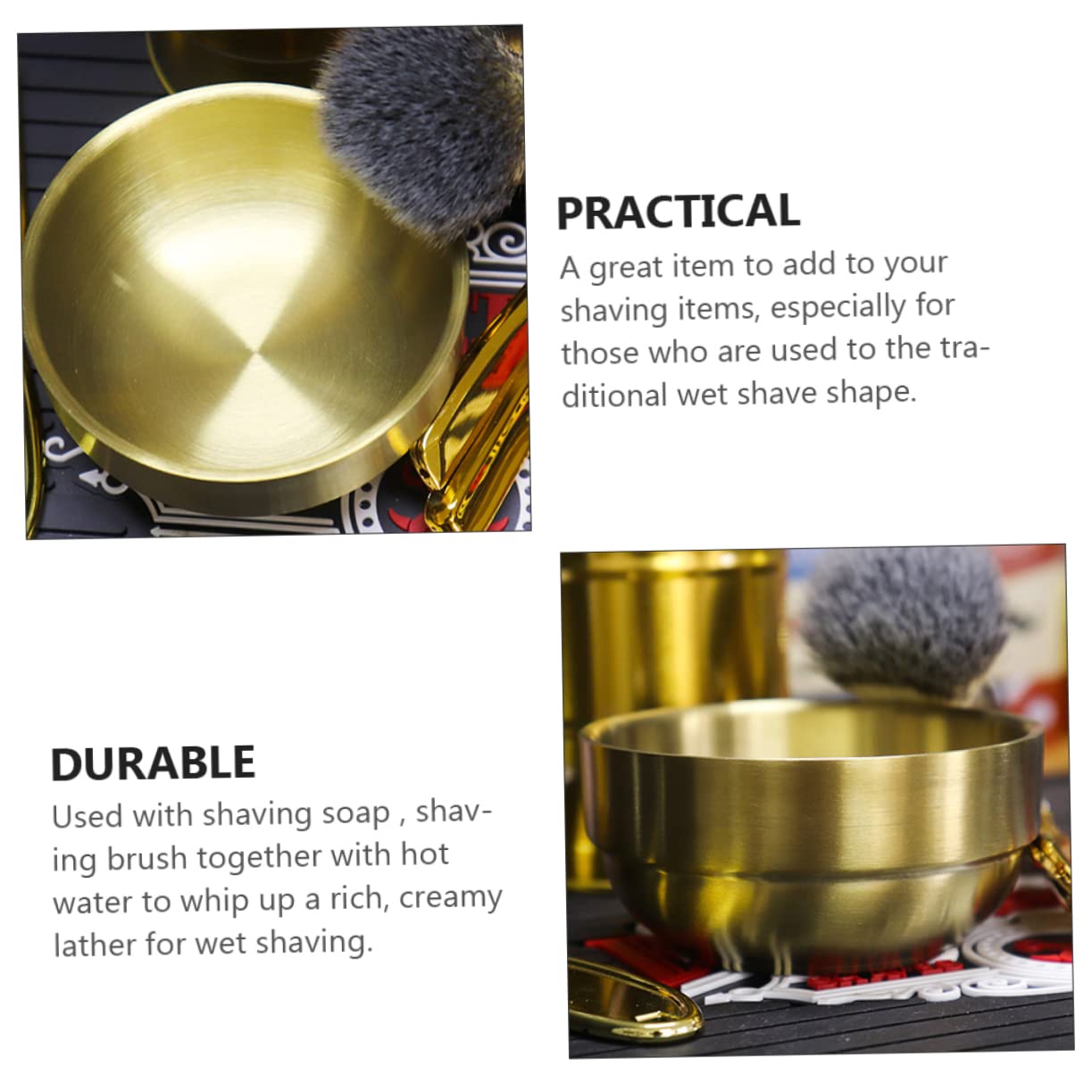 Beavorty 3stücke Rasierschale Aus Edelstahl Für Rasierseife Shaving Bowl Für Cremigen Rasierschaum Für Nassrasur Handlich Und Stabil Perfektes Für Männer An Besonderen Anlässen