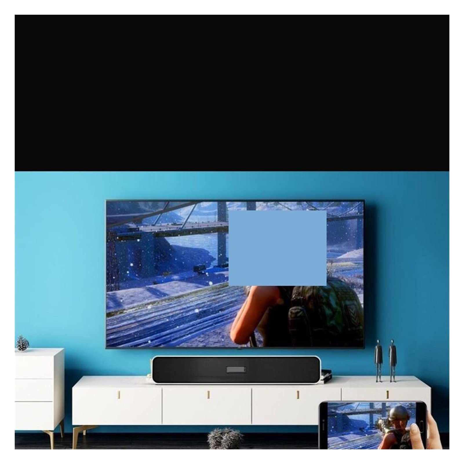 Barra de sonido E91D de subwoofer largo con altavoz Bluetooth para ordenador, TV, teléfono móvil