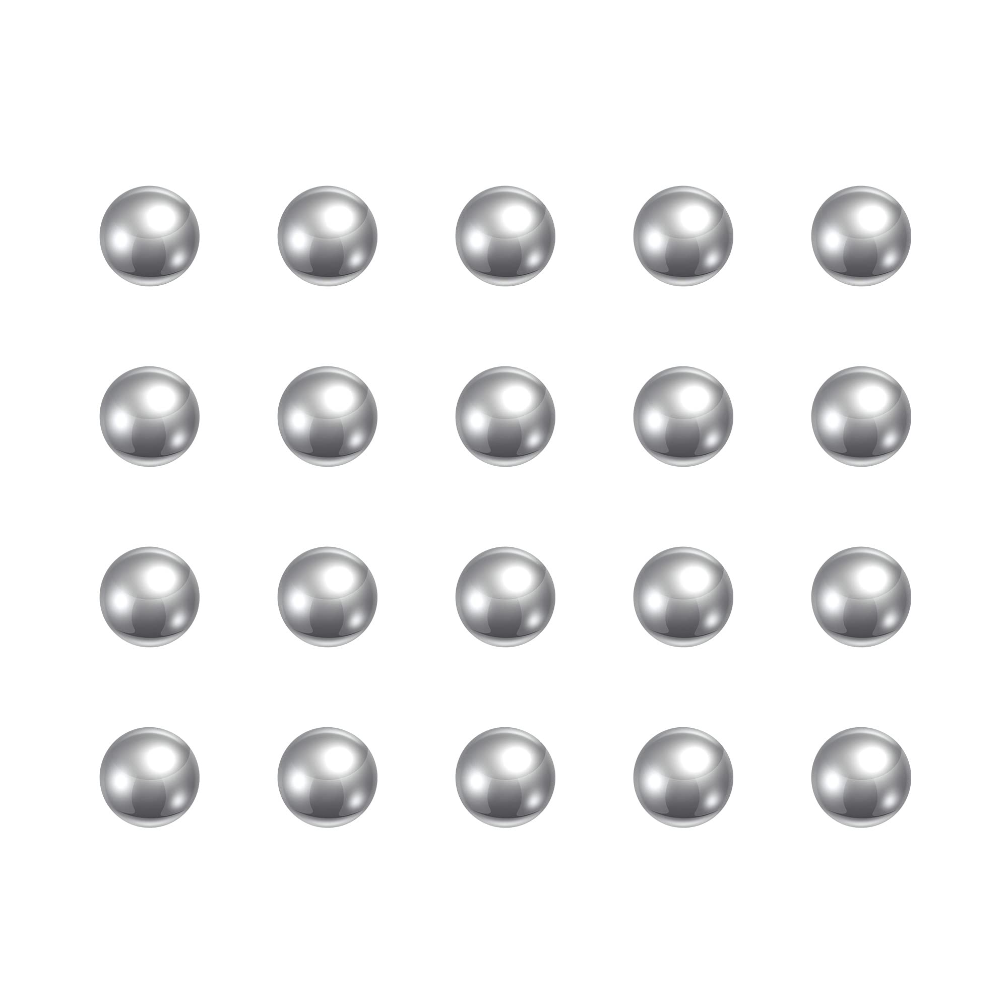 uxcell 250pcs 5mm 440C Stainless Steel Bearing Balls G25 Precision