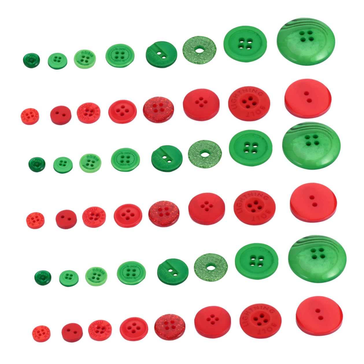 Bottoni in Resina Colorati per Cucito, 1320 Pezzi per Abiti