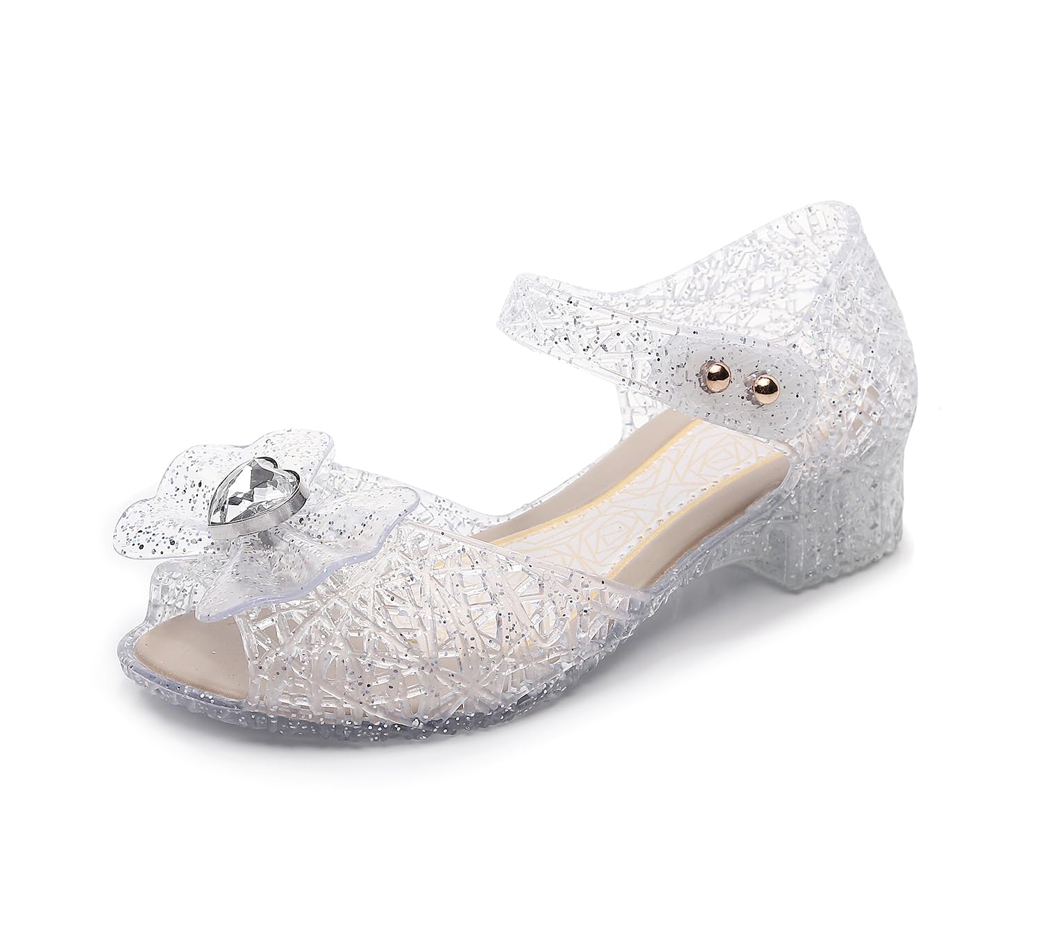 Girls Jelly Sandals Princess Mary Jane Dress Up Shoes for Cosplay Party Birthday Toddler Little Girls