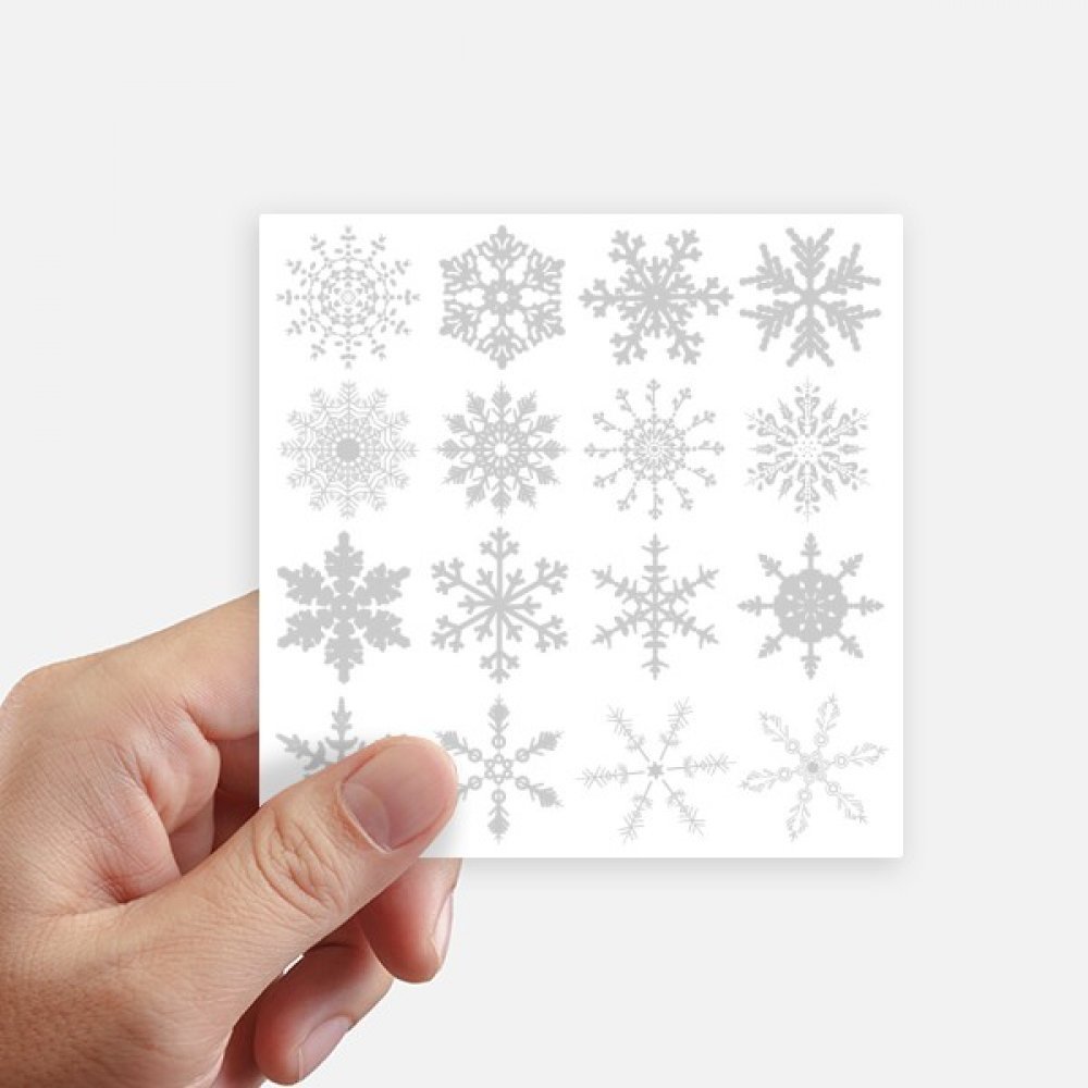 Sticker Joyeux Noël Flocon de Neige autocollant ordinateur portable valise 10cm