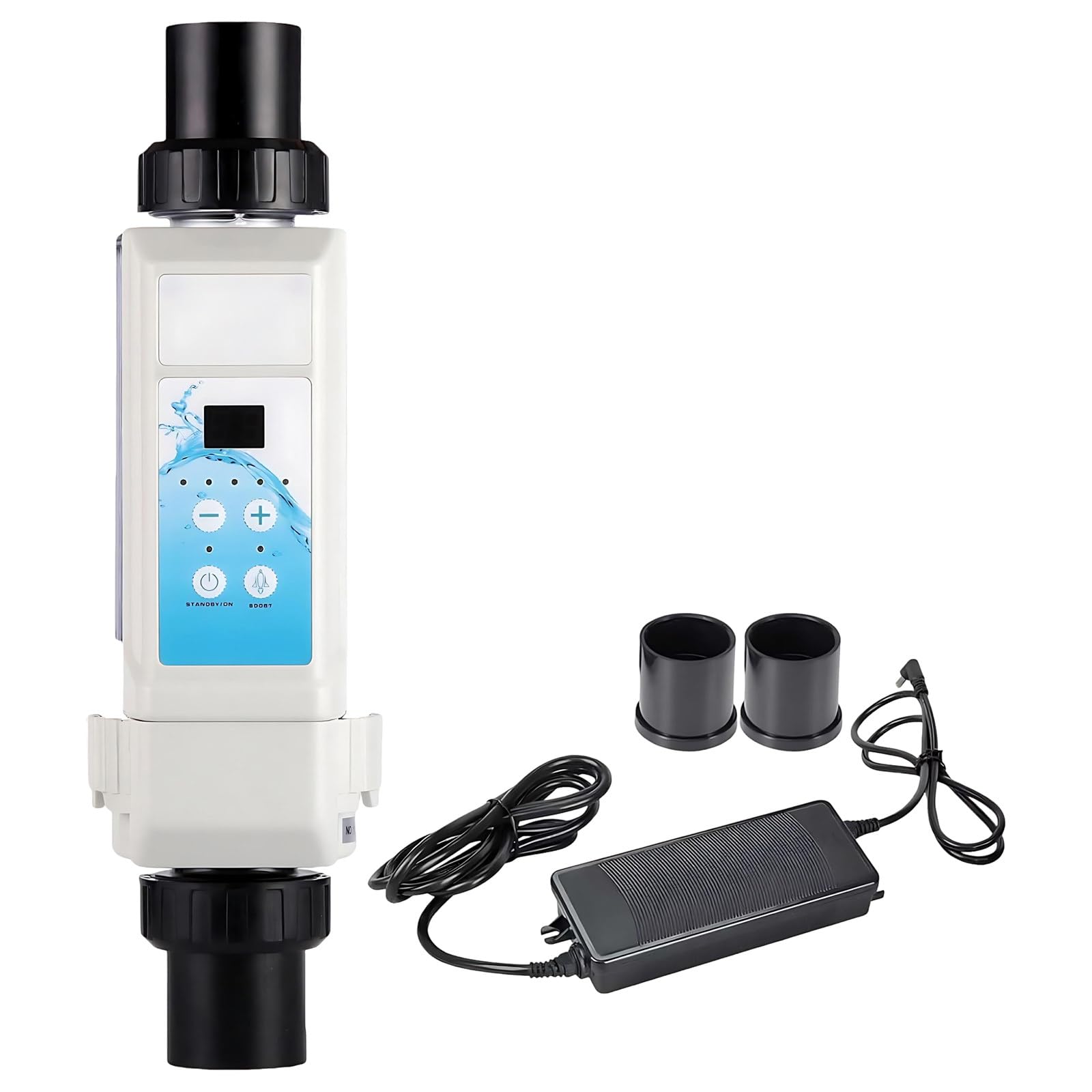 S-istema De Electrolisis De Sal para Piscina - Clorinador Universal para Piscinas De Sal De hasta 35/50/68/85 M³, De Producción De Cloro, Instalación Rápida EC20