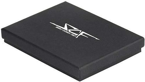 Miniatura 3 de Alcantara & Real Billetera Bi-Fold de Fibra de Carbono (Costura Roja), rojo (Red Stitching)