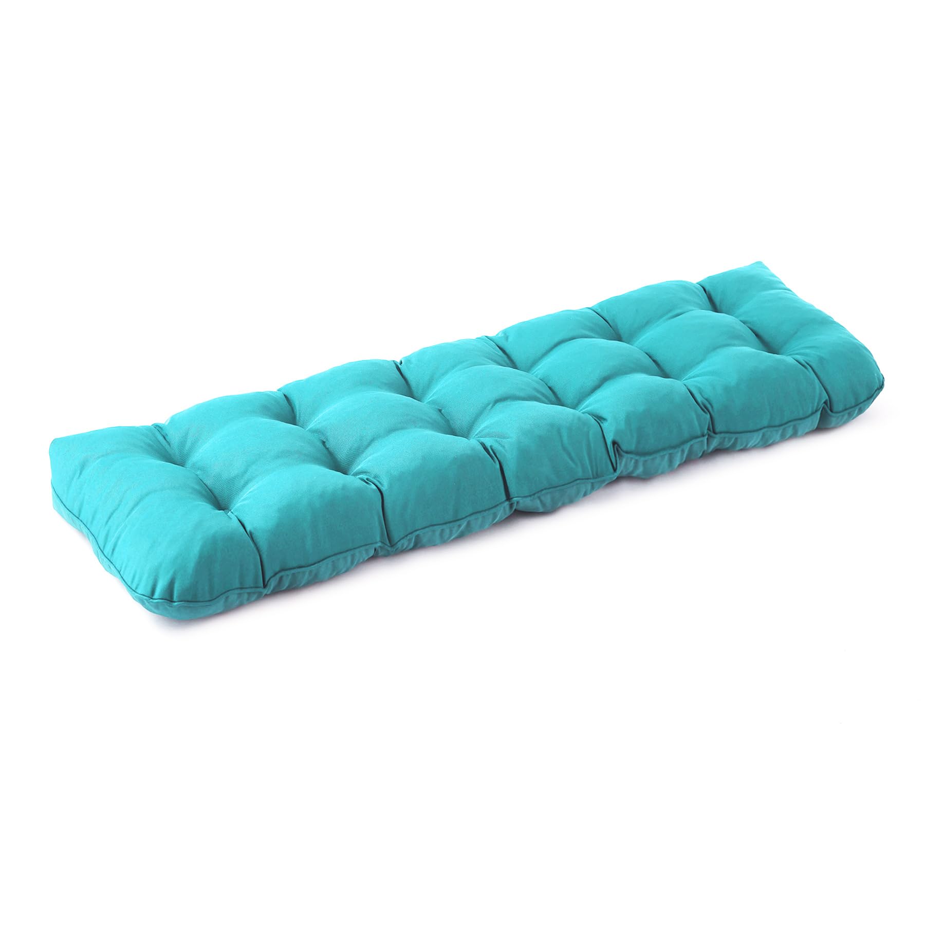 Bench Cushion for Outdoor Furniture, 48x18x5 Inch, Waterproof Outdoor Bench Cushion, Tufted Bench Seat Cushion, Fade-Resistant Bench Pillow, Patio Bench Pad for Outdoor/Indoor Chair, Teal Blue