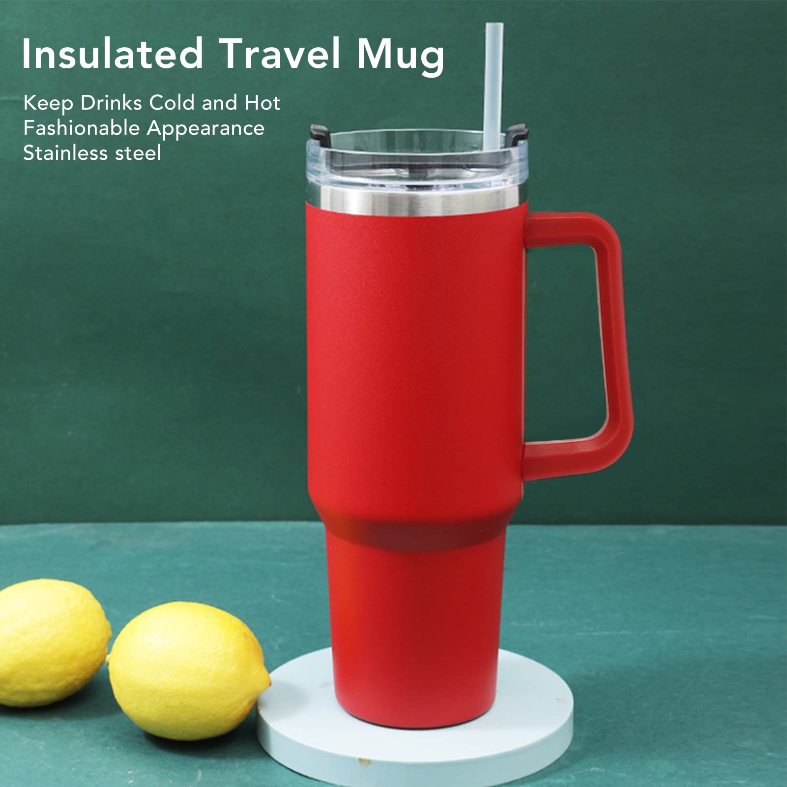 Gobelet de voyage 40oz en acier inoxydable isolé et résistant