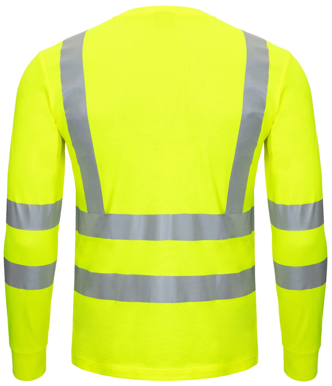 NITRAS T-Shirt de sécurité Motion Tex Viz de T-Shirt à Manches Longues de Couleur vive - avec Bandes réfléchissantes