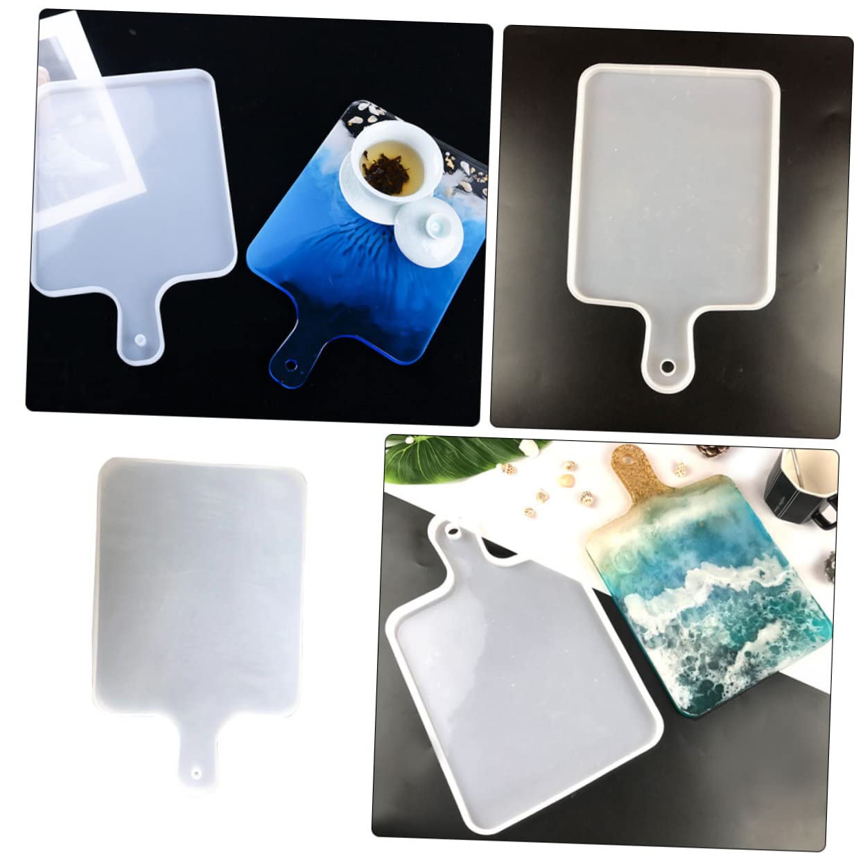 NUOBESTY Moule à Bijoux Silicone Époxy pour Fabrication de Bijoux Colliers et Pendentifs Semi-Transparent Réutilisable NUOBESTY Moule à Bijoux Silicone Époxy pour Fabrication de Bijoux Colliers et Pendentifs Semi-Transparent Réutilisable