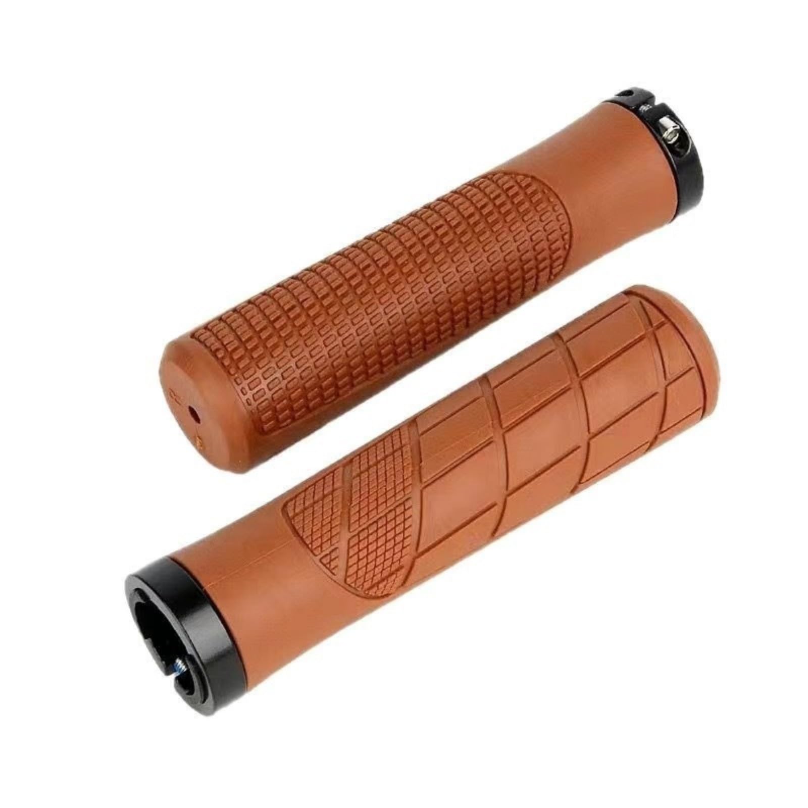 QIAOLIDA 1Pair Rubber Bicycles Handlebar Grips Soft Shock Absorption Handle Rod Cover Waterproof Mountain Bike Grips Enduring